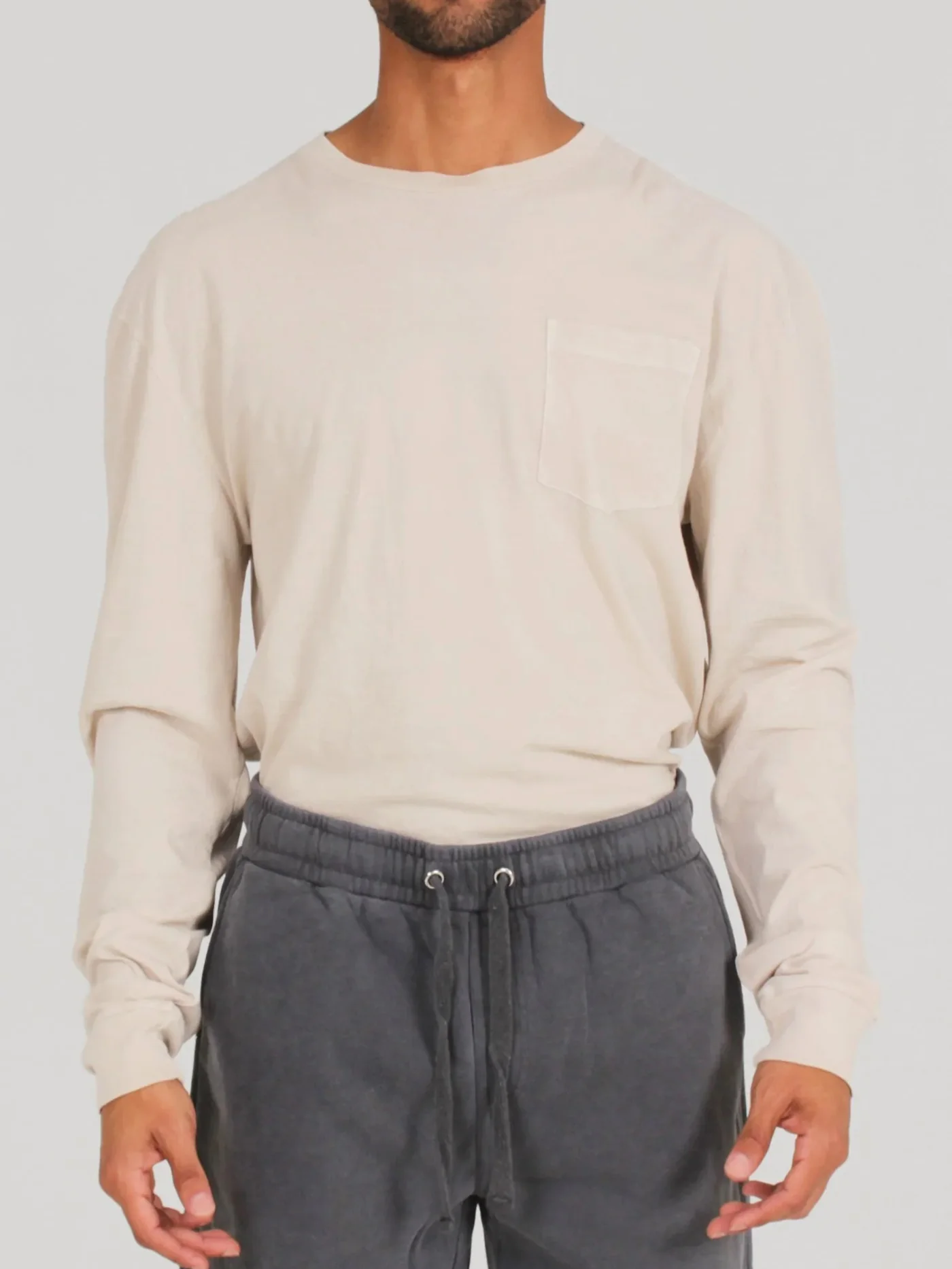 Pigment Dye Pocket Long Sleeve T-Shirt - Image 10