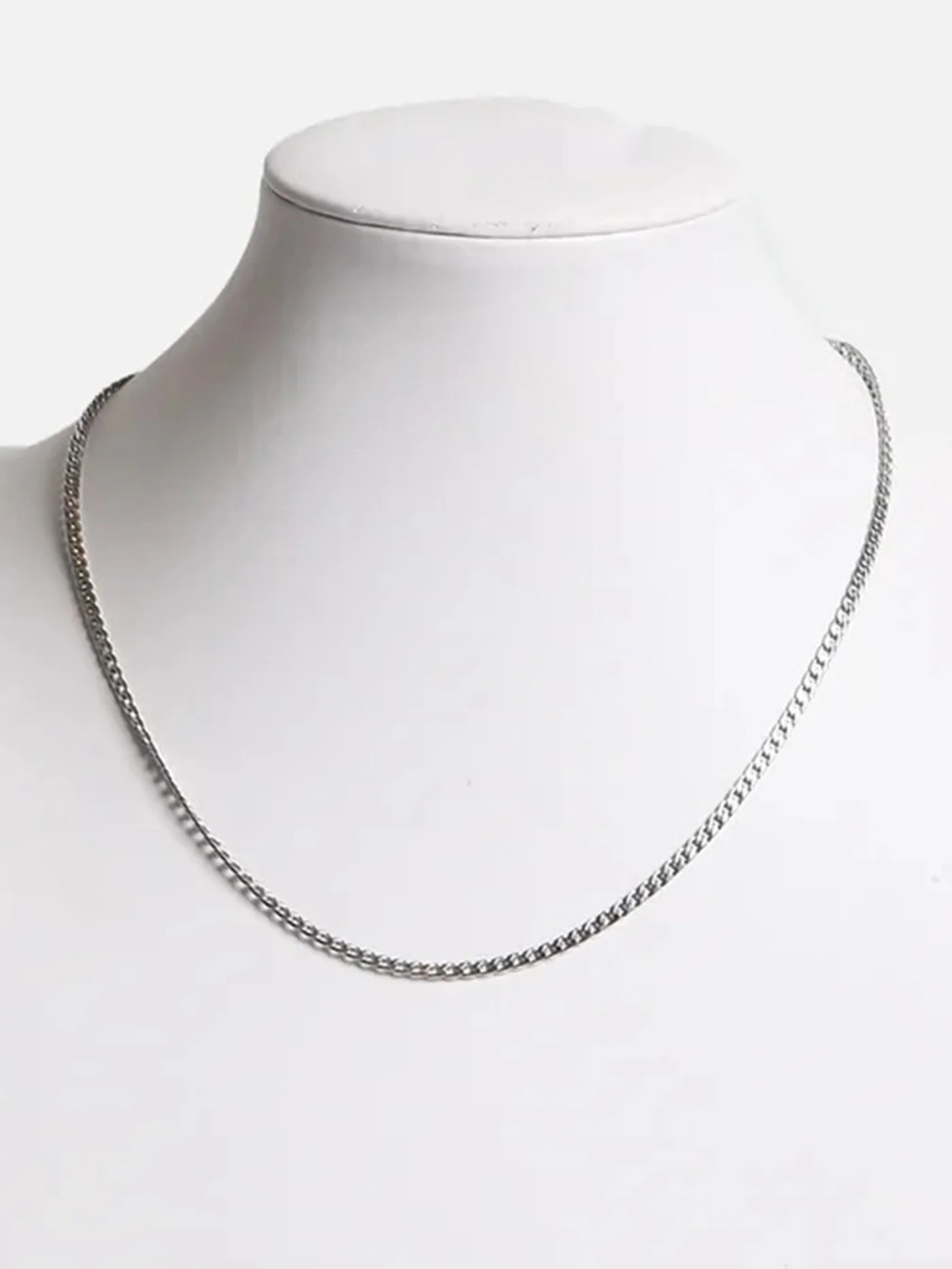 Cubique Argent Necklace
