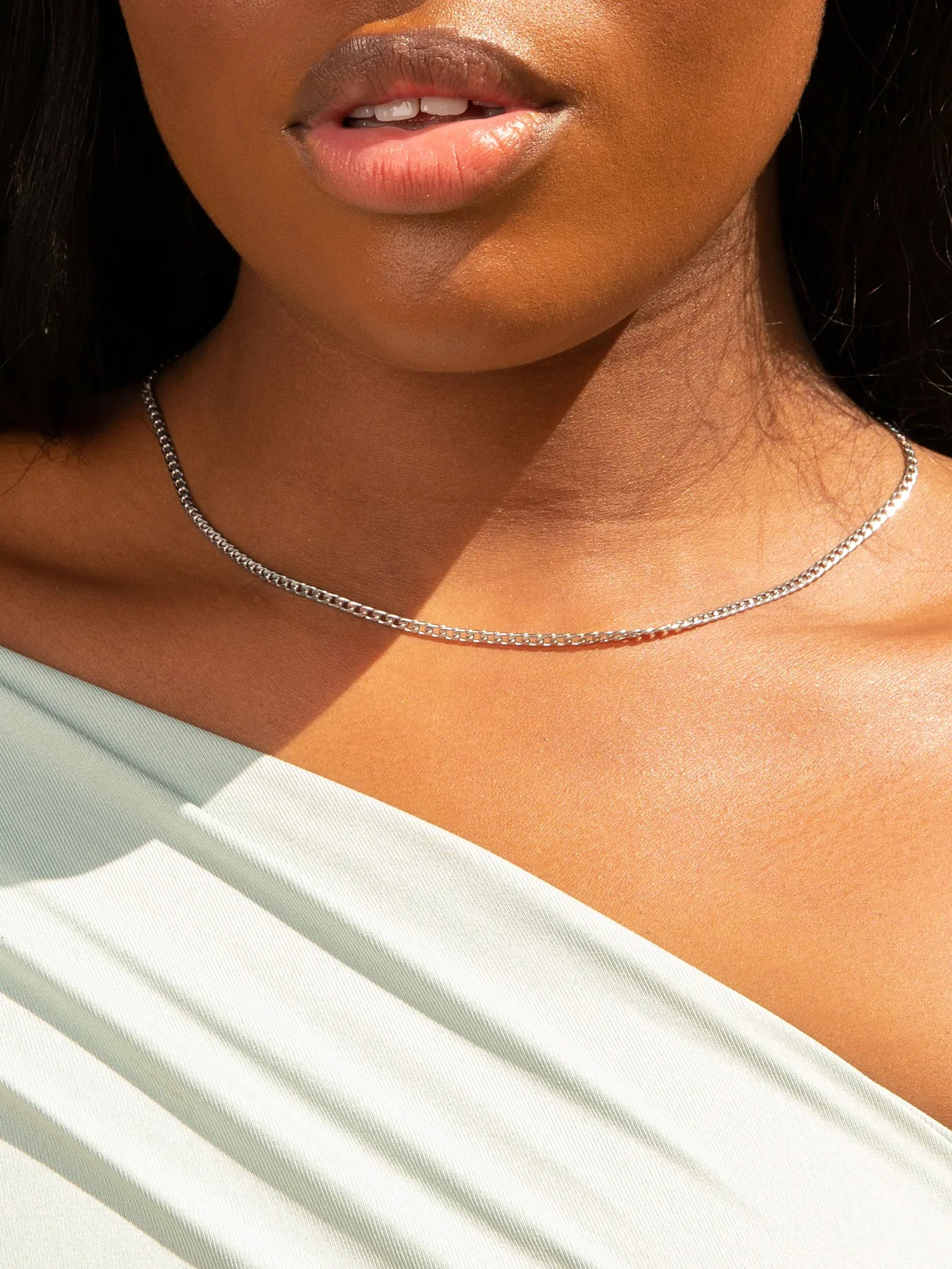 Cubique Argent Necklace - Image 4
