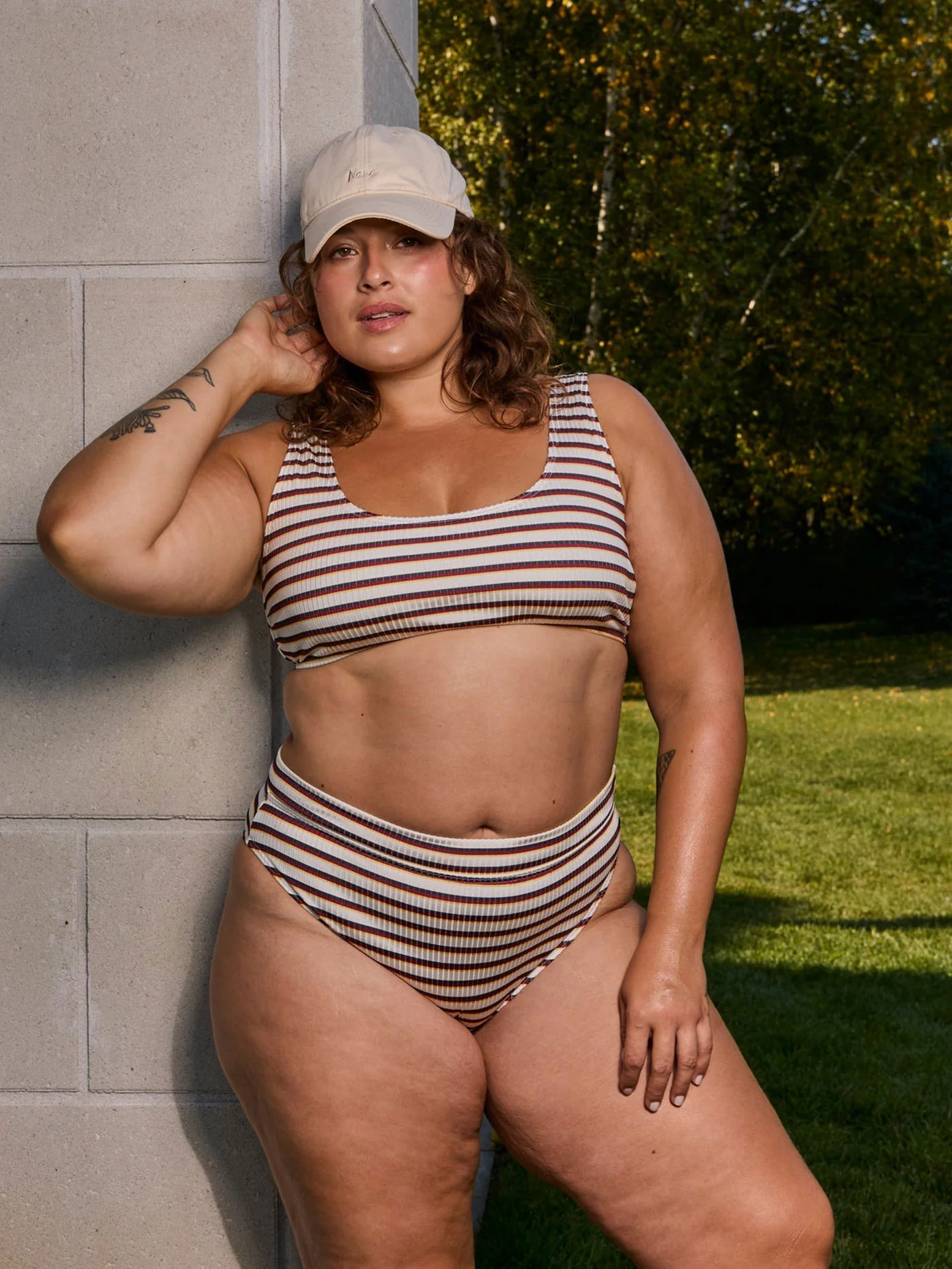 Genevieve Shiny Rib Bikini Bottom - Image 3