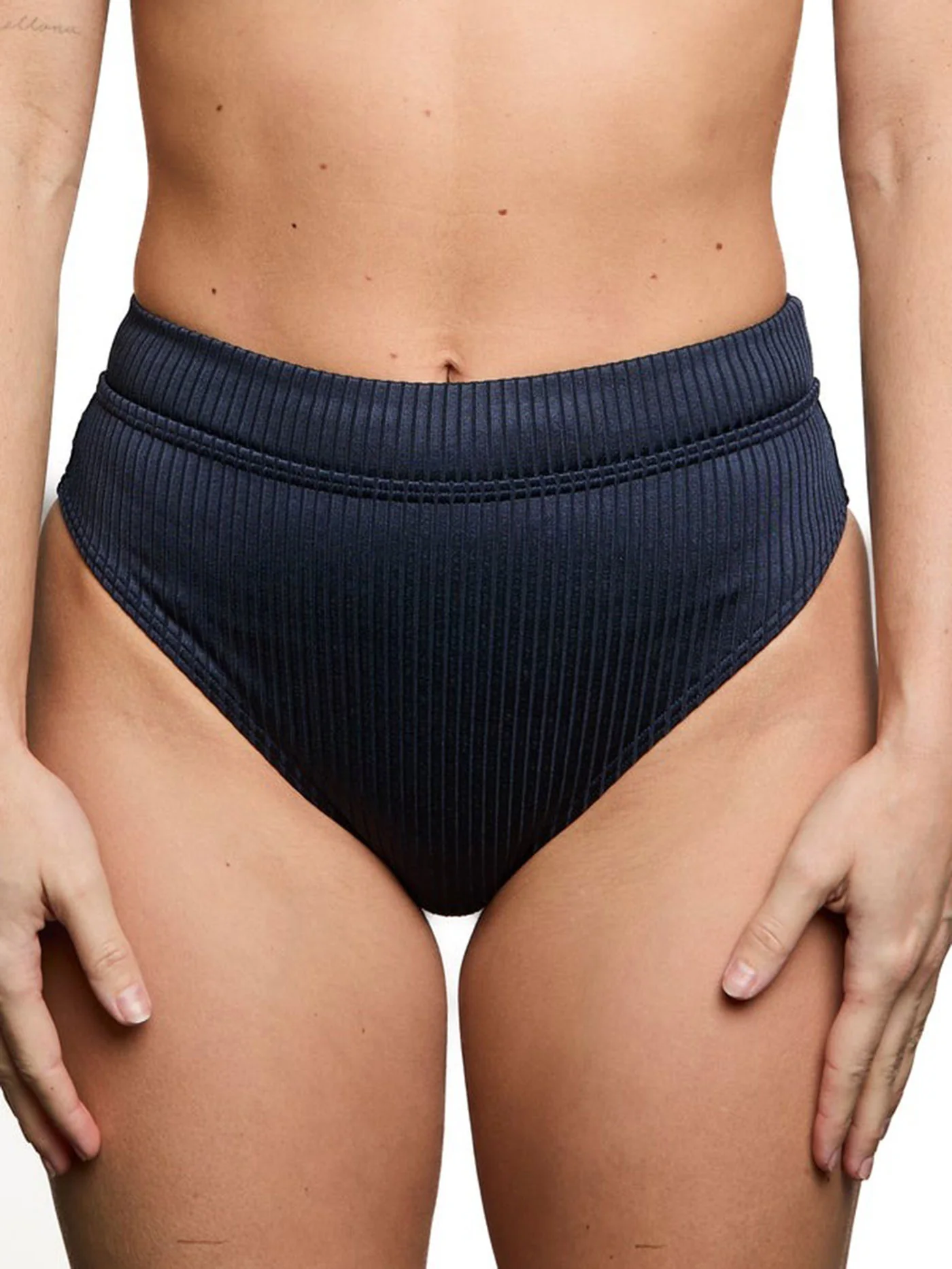 Genevieve Shiny Rib Bikini Bottom - Image 7