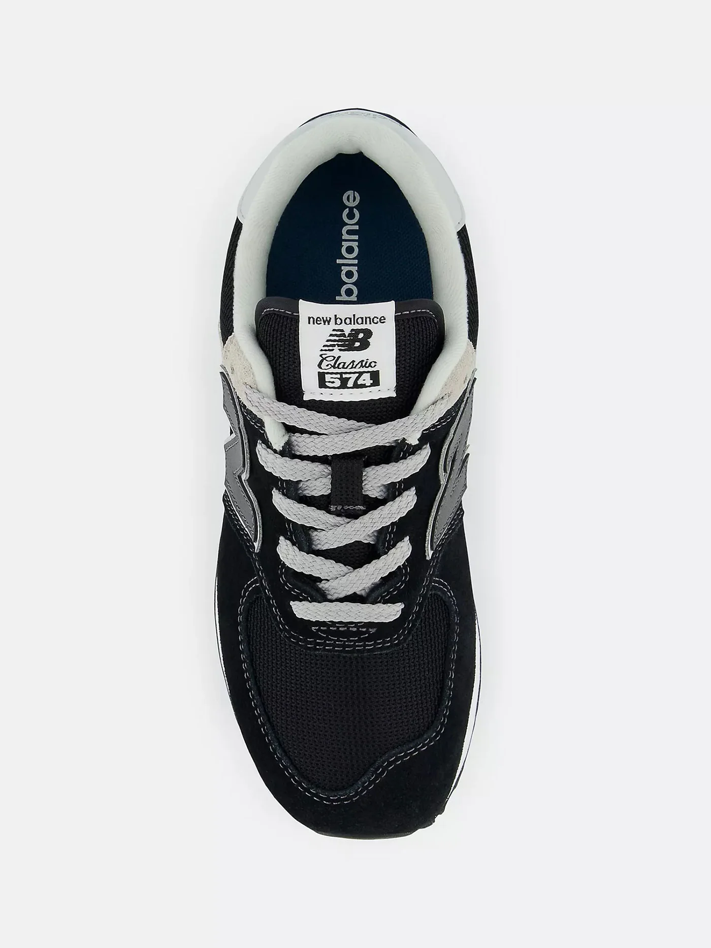 574 Black/White Shoes (Kids) - Image 4