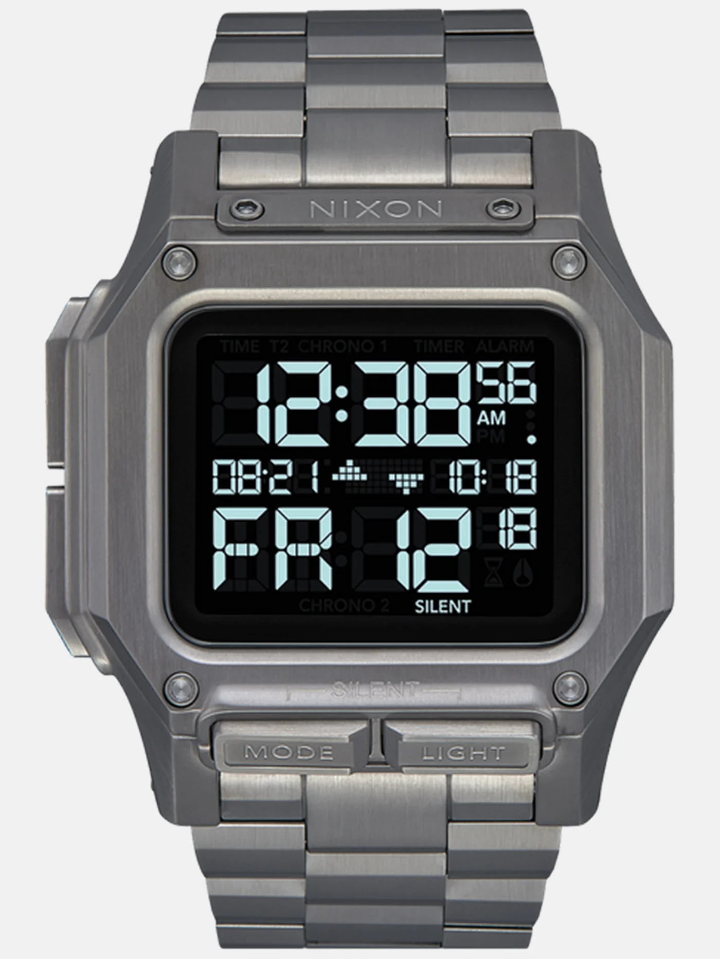 Regulus Stainless Steel Gunmetal Watch