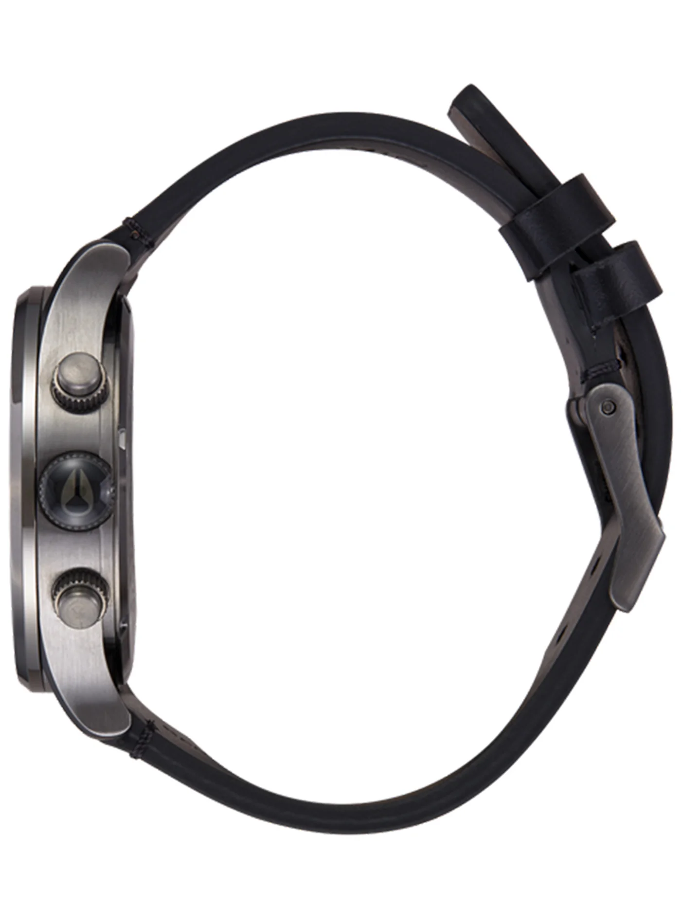 Sentry Chrono Leather All Gunmetal/Black Watch - Image 3