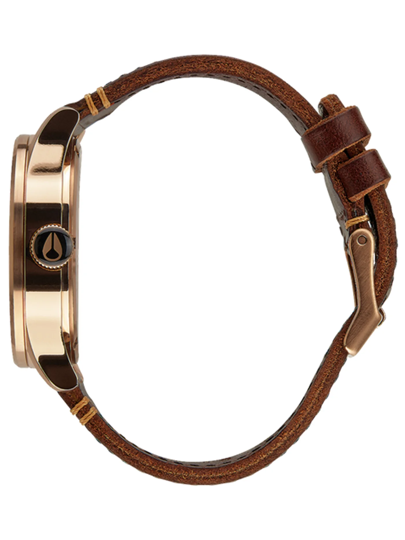 Sentry Leather Rose Gold/Gold/Gunmetal Watch - Image 2