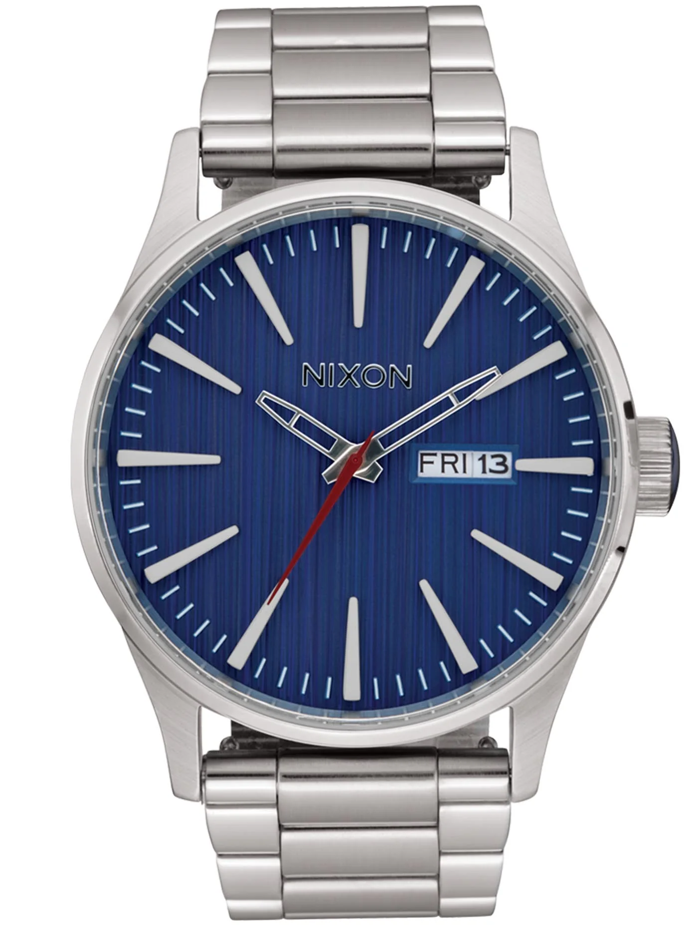 The Sentry Stainless Steel Silver/Indigo Watch