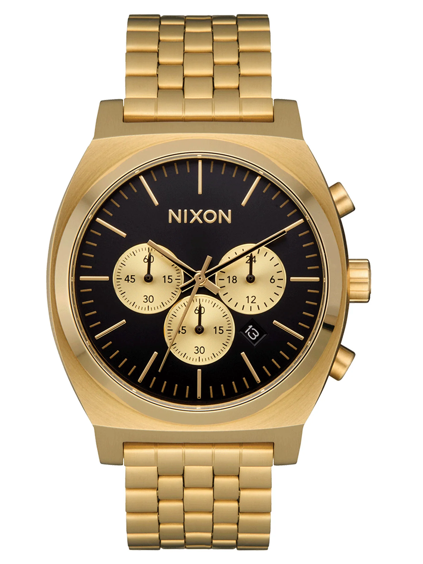 Time Teller Chrono Gold/Black/Gold Watch