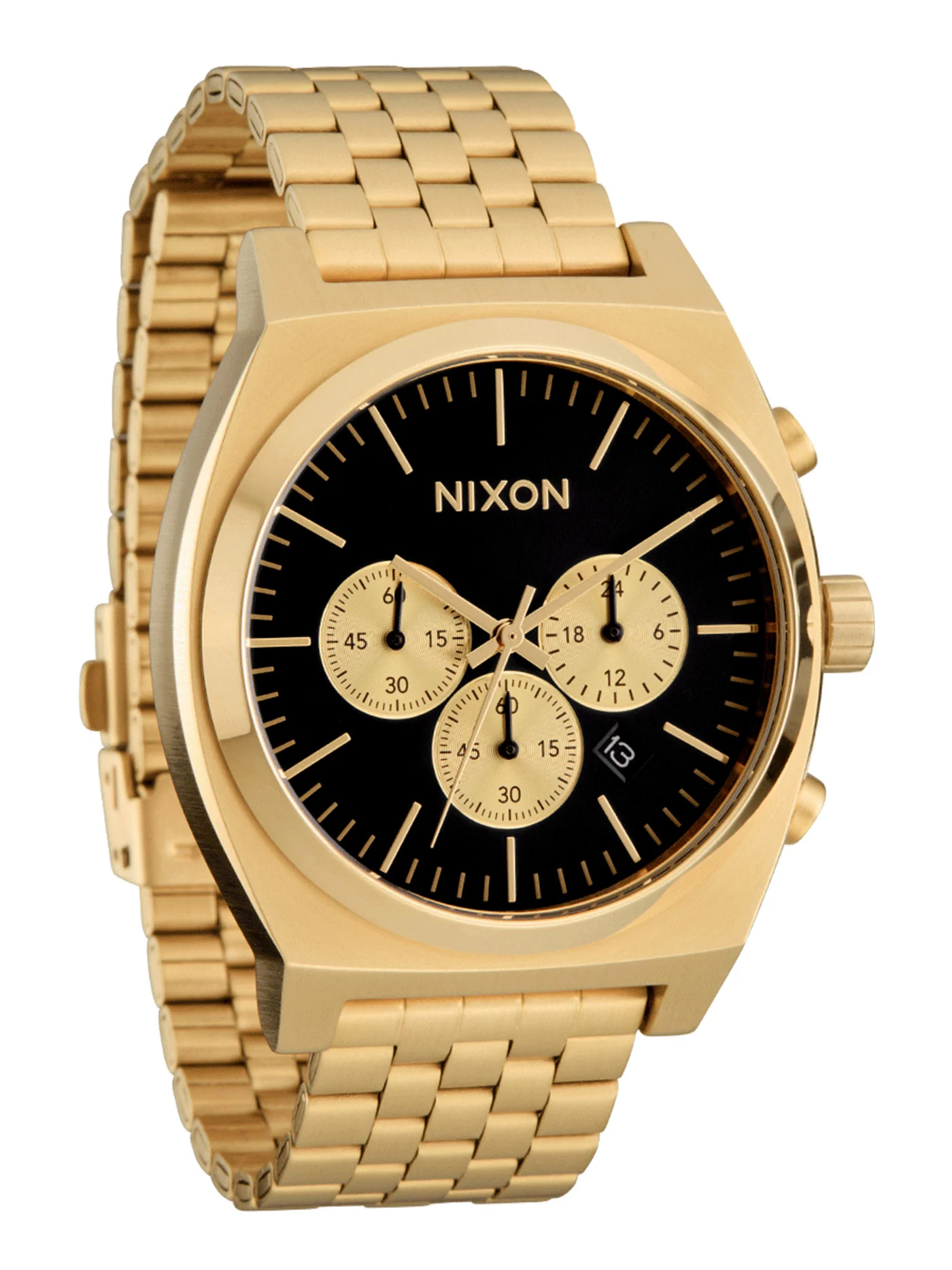Time Teller Chrono Gold/Black/Gold Watch - Image 2