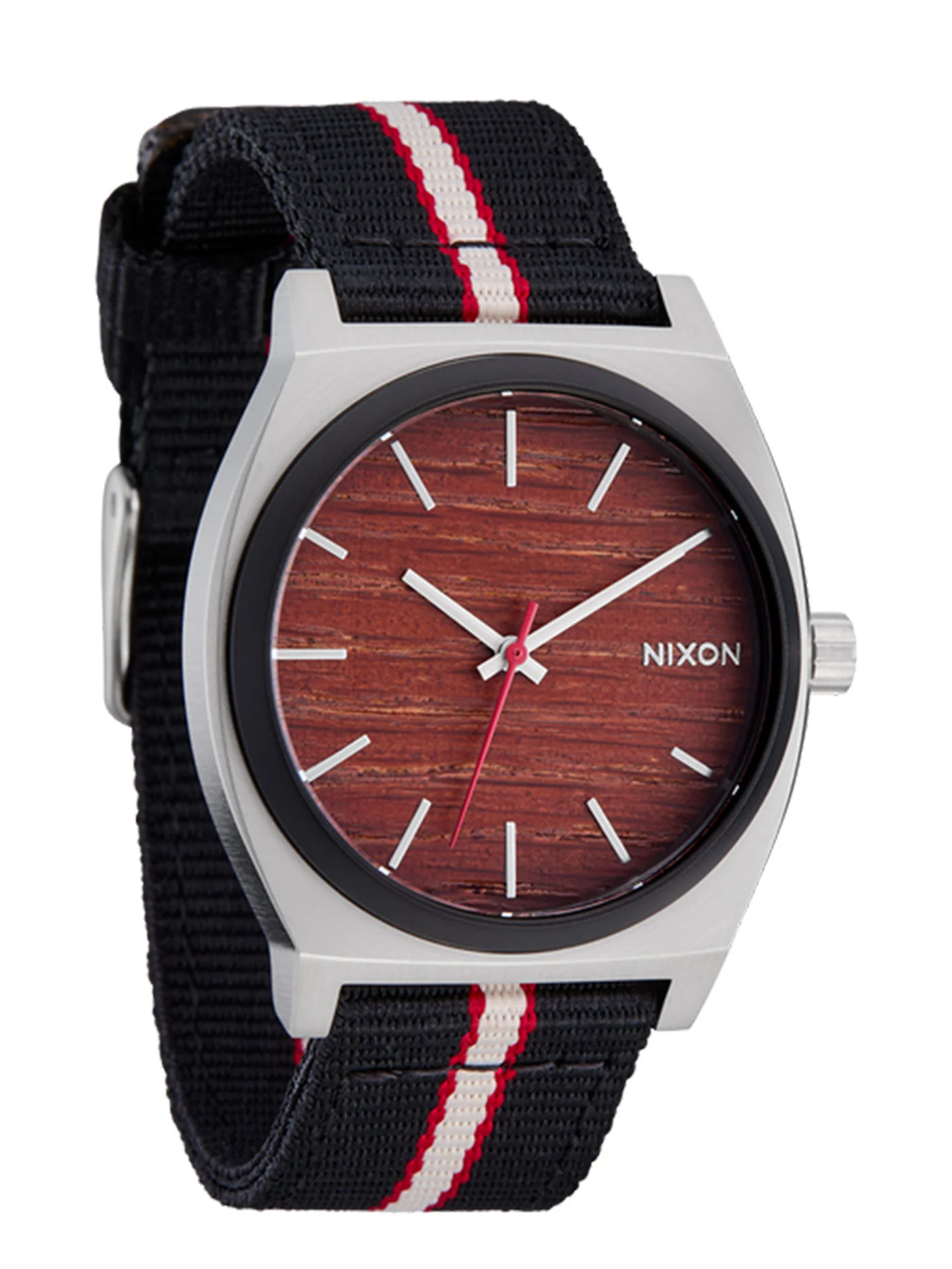 Time Teller Nylon Re Oaks Silver/Rosewood/Black Watch - Image 2
