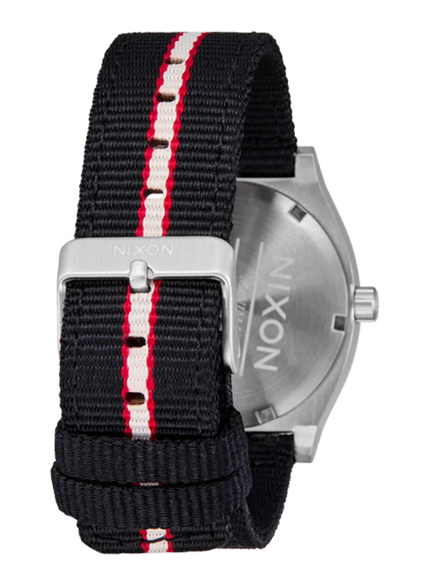 Time Teller Nylon Re Oaks Silver/Rosewood/Black Watch - Image 4