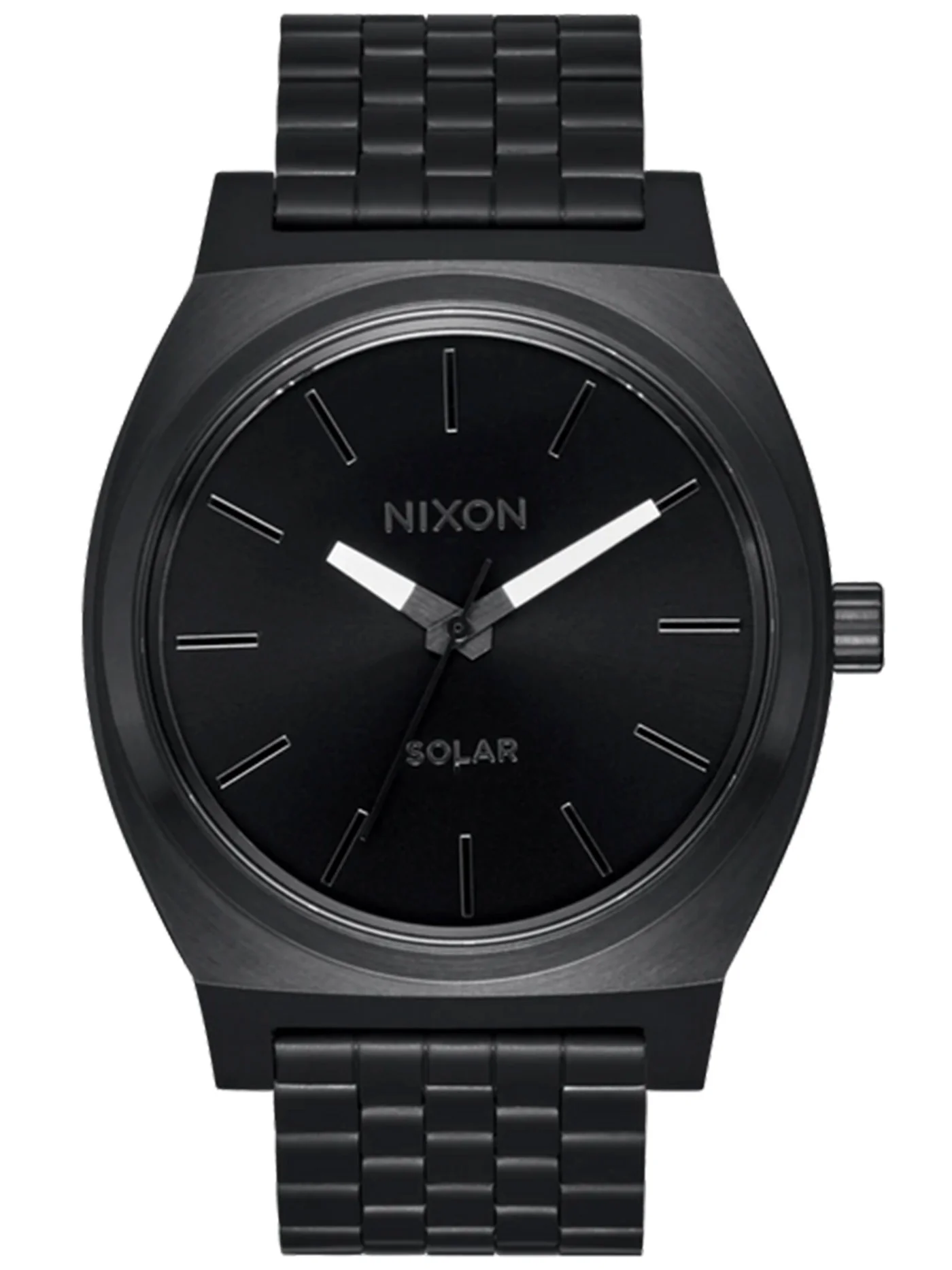 Time Teller Solar All Black/White Watch