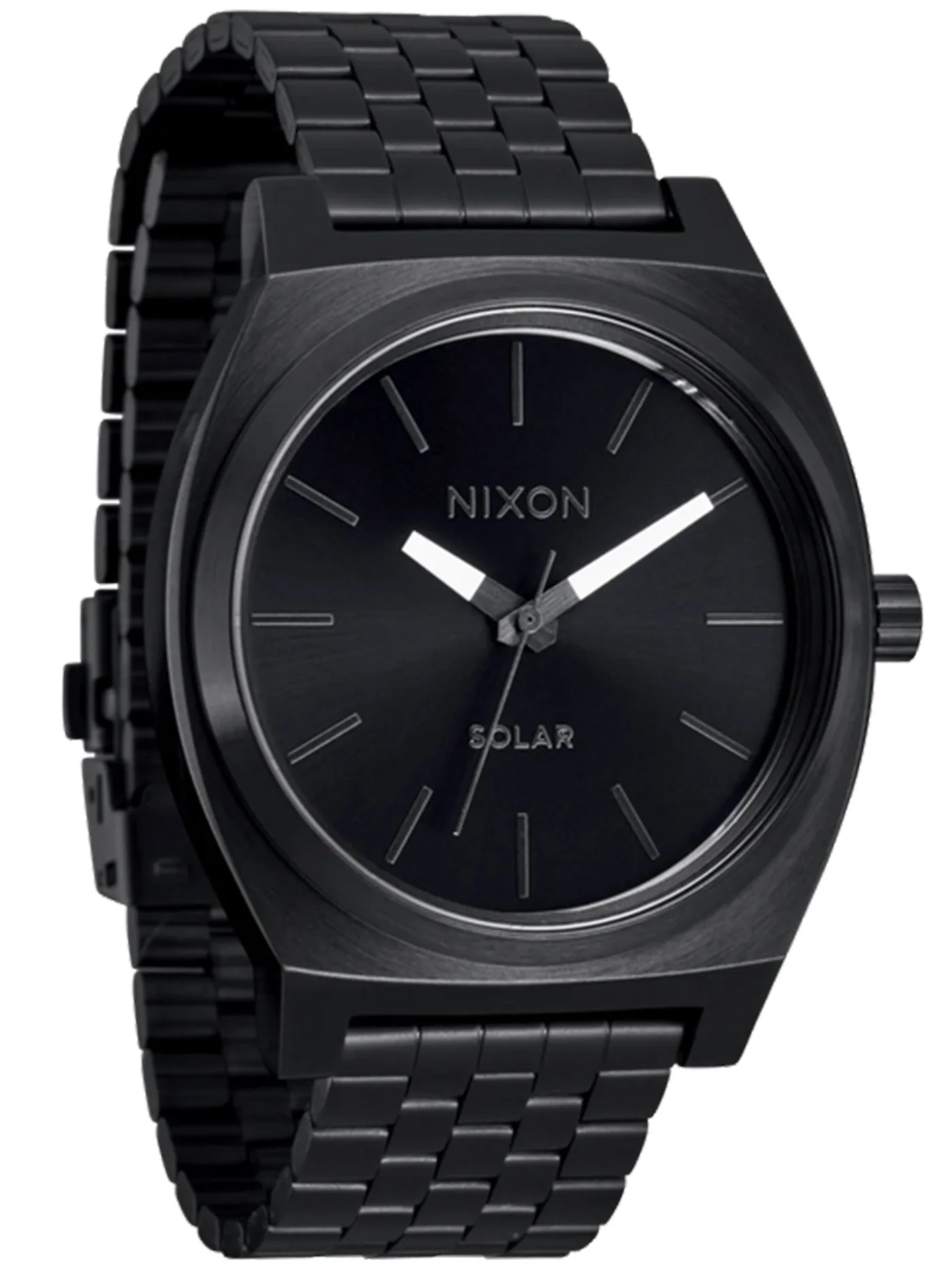 Time Teller Solar All Black/White Watch - Image 2