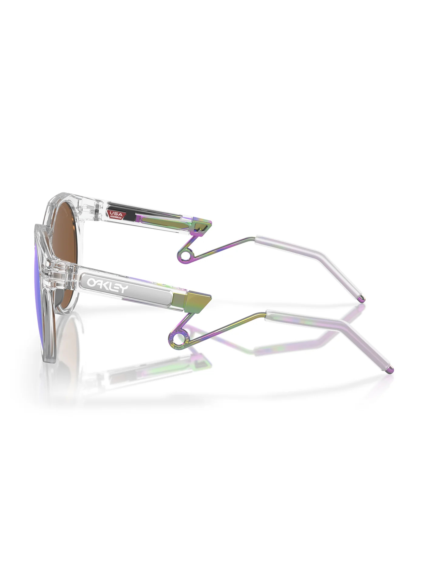 Hstn Metal Polished Clear/Prizm Violet Sunglasses - Image 3