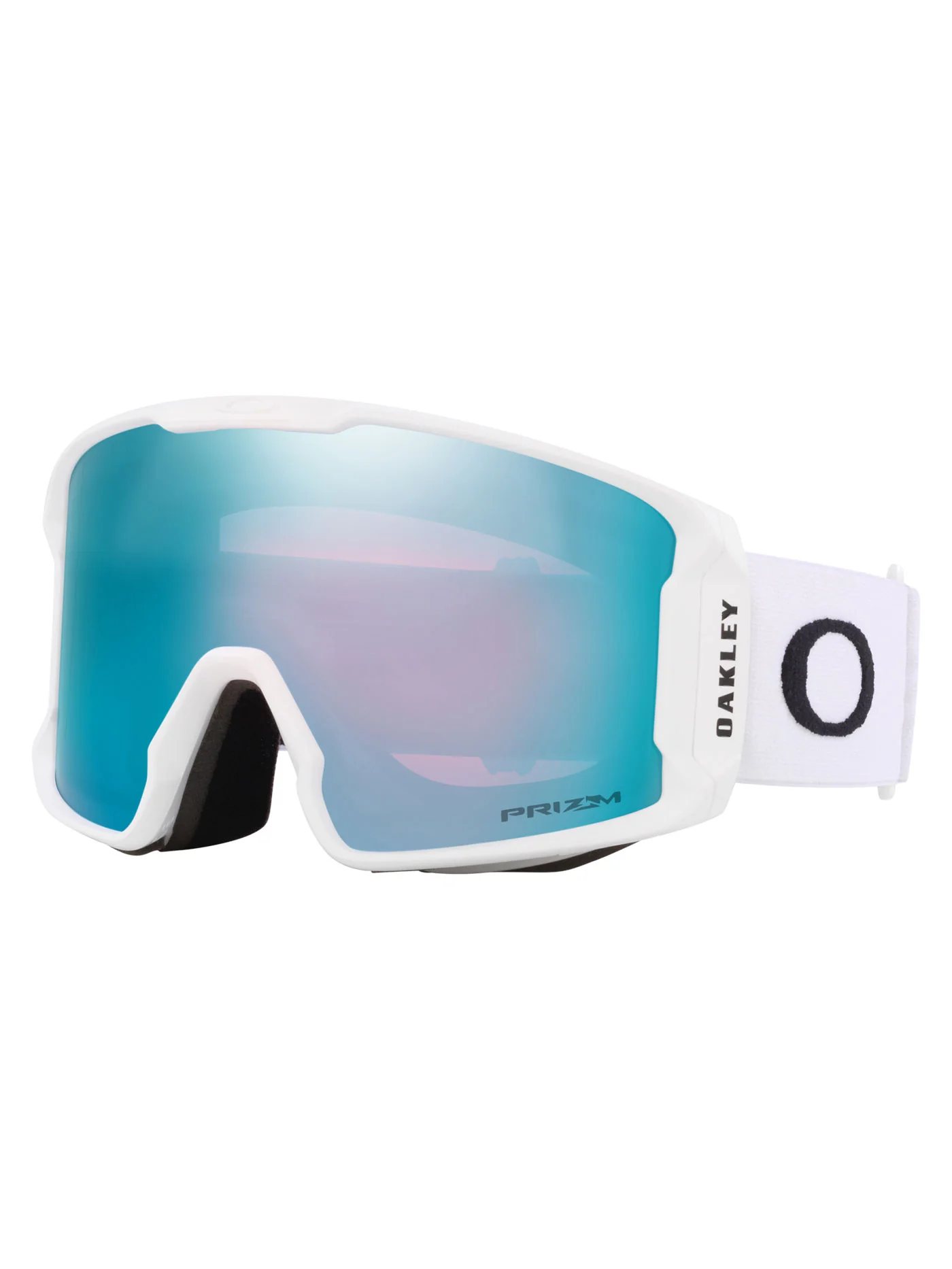 Line Miner L Matte White/Prizm Snow Sapphire Irid Goggle