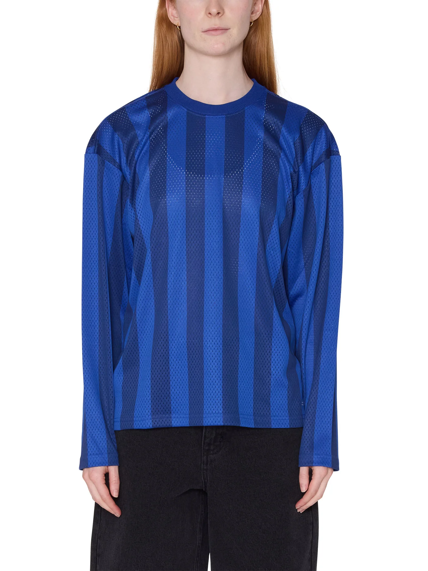 Bounds Mesh Stripe Long Sleeve T-Shirt