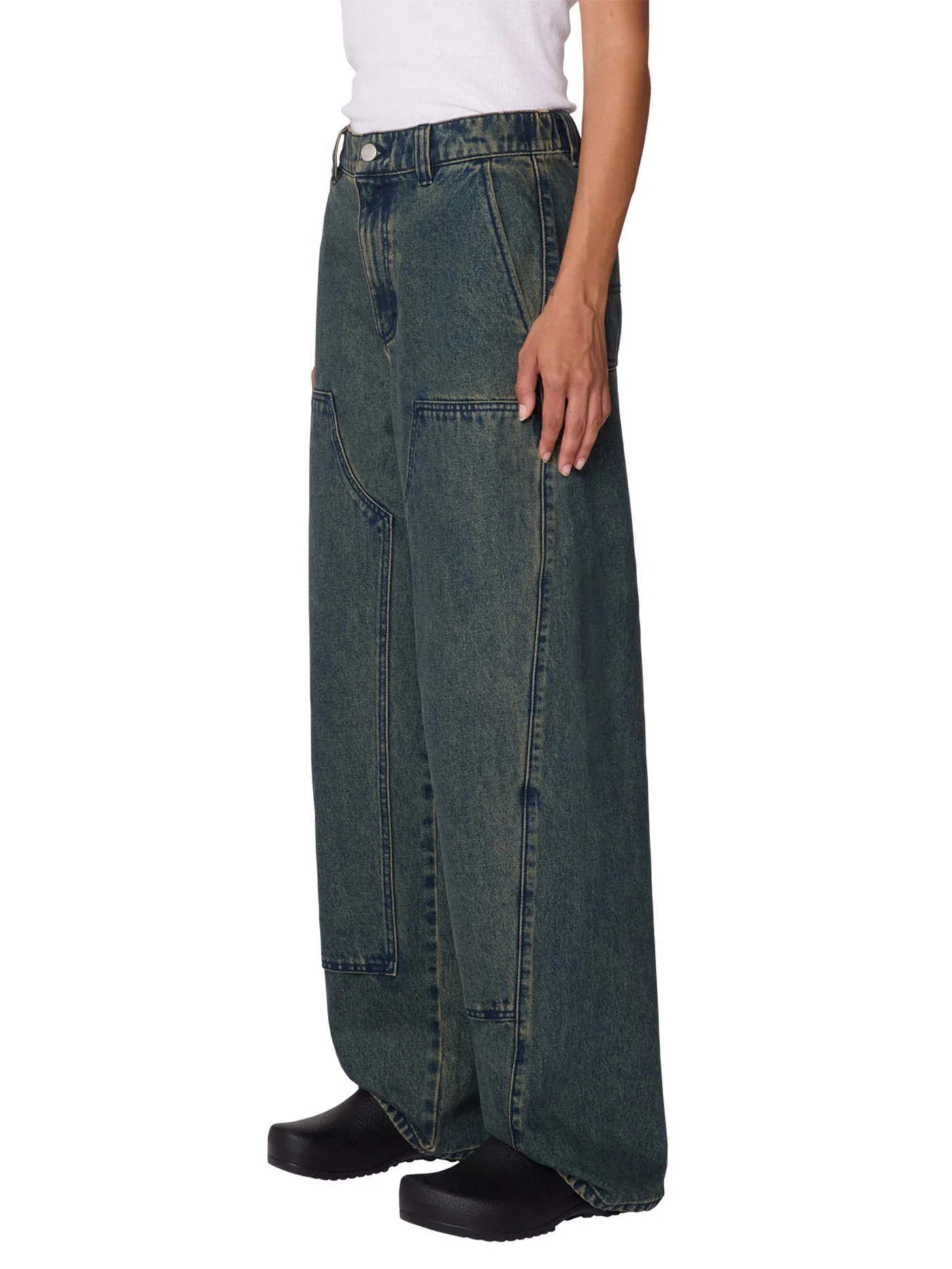 Leah III Baggy Double Knee Jeans - Image 2