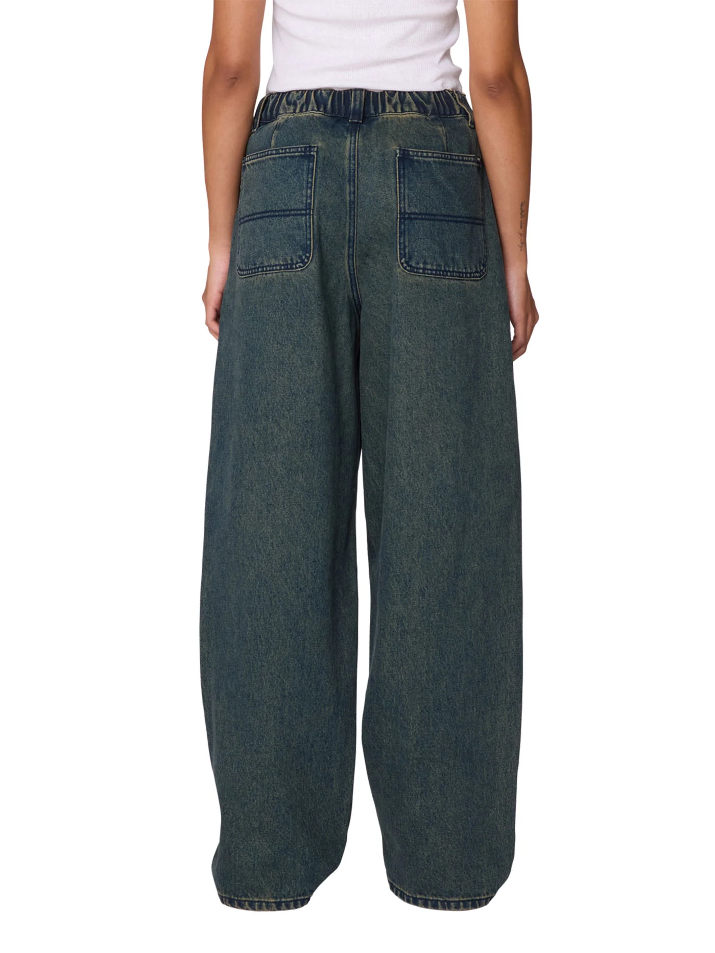 Leah III Baggy Double Knee Jeans - Image 3