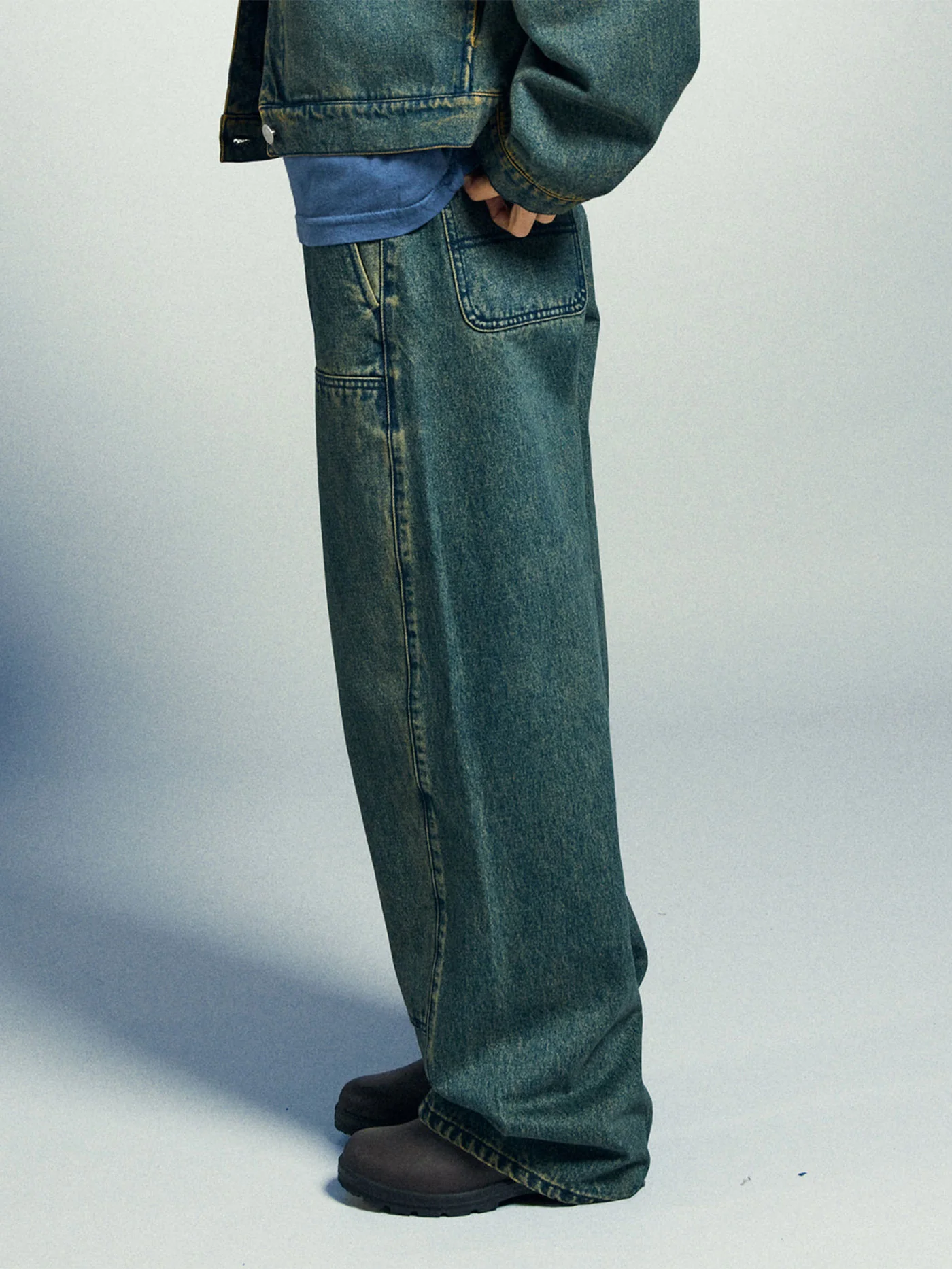 Leah III Baggy Double Knee Jeans - Image 4