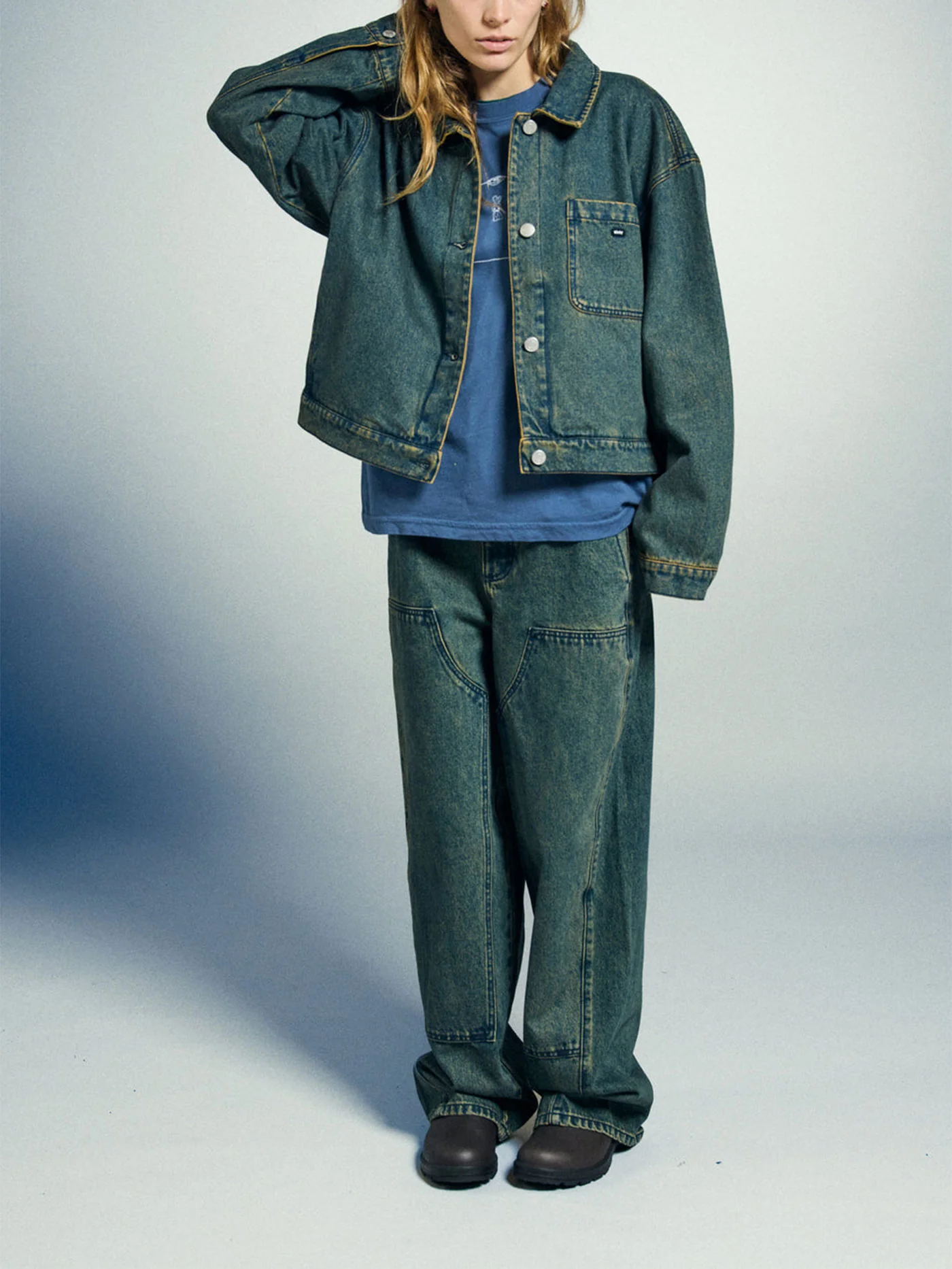 Leah III Baggy Double Knee Jeans - Image 6