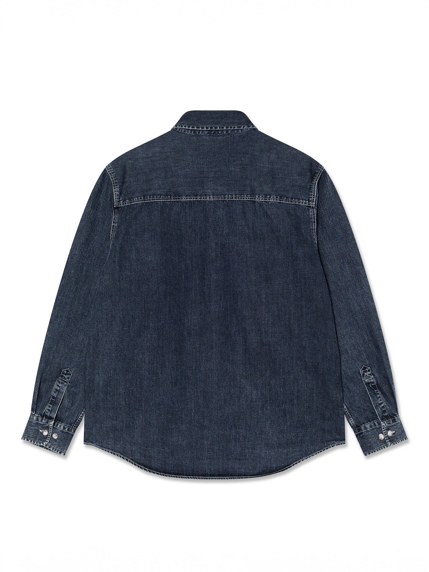 Mike Denim Long Sleeve Buttondown Shirt - Image 2