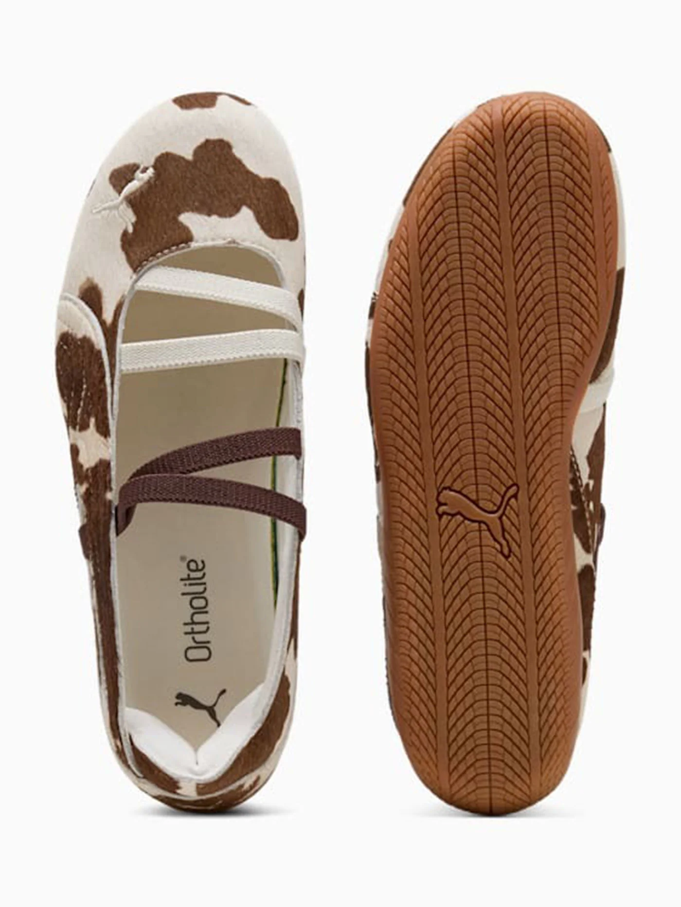Speedcat Ballet Cow Chocolate Brown/Gum Shoes - Image 5