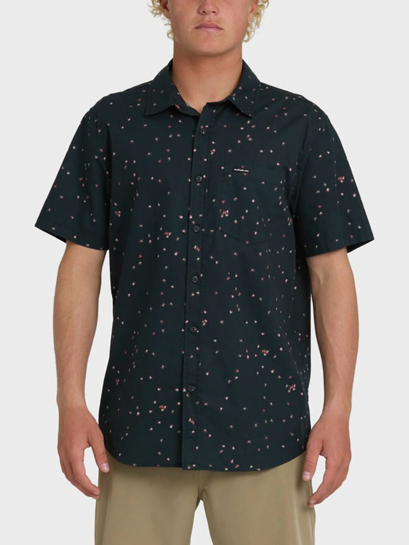Ditsy Blossom Short Sleeve Buttondown Shirt