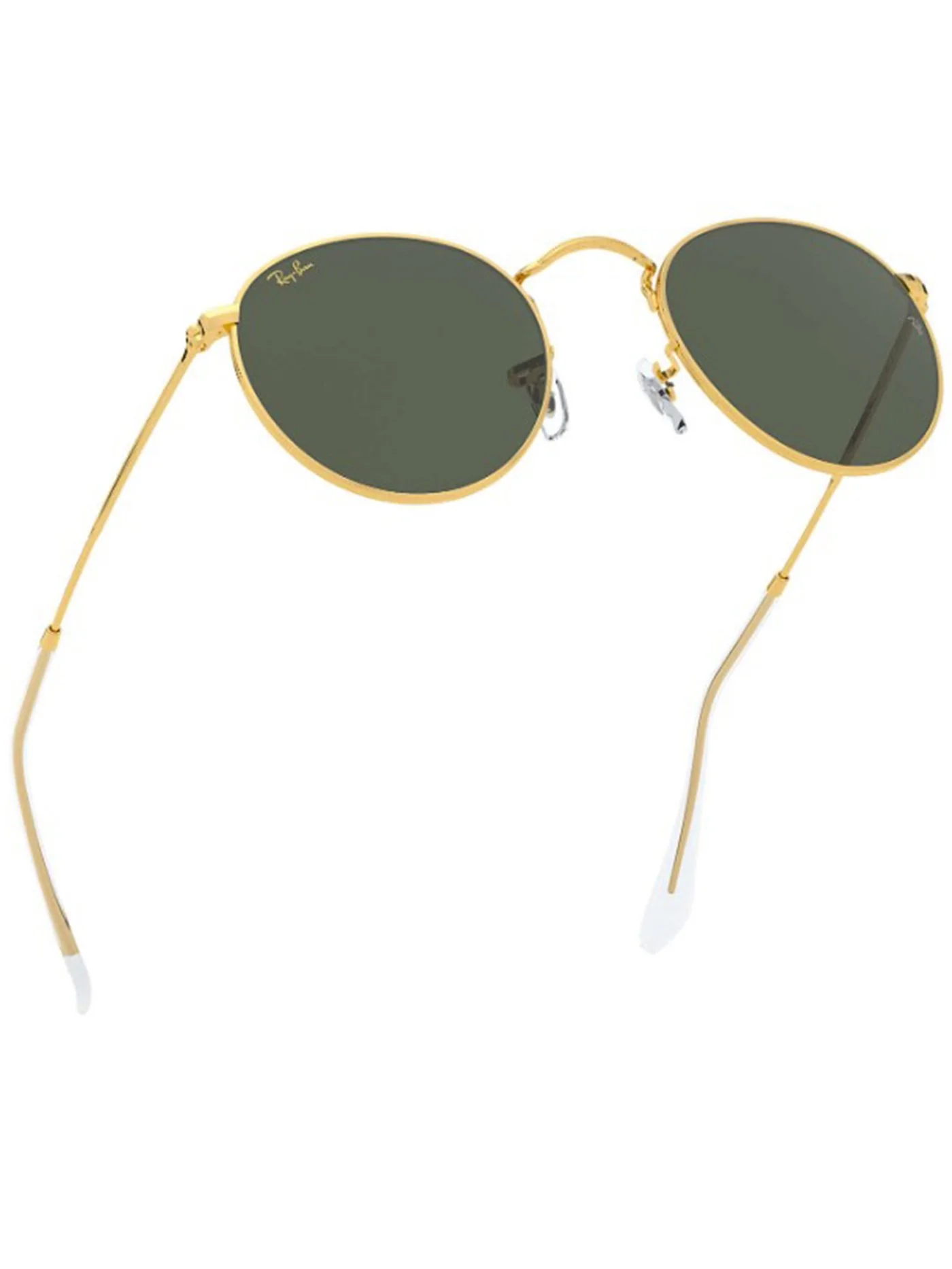 Round Metal Legend Gold/Green Classic G-15 Sunglasses - Image 3