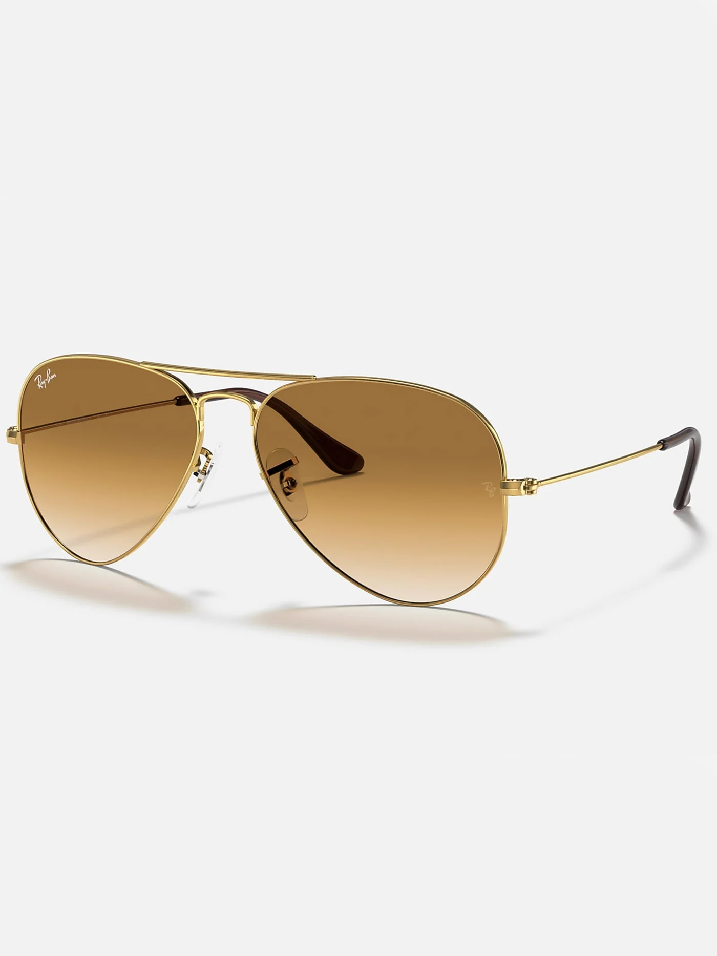 0RB3025 Aviator Gold Arista/ Light Brown Sunglasses