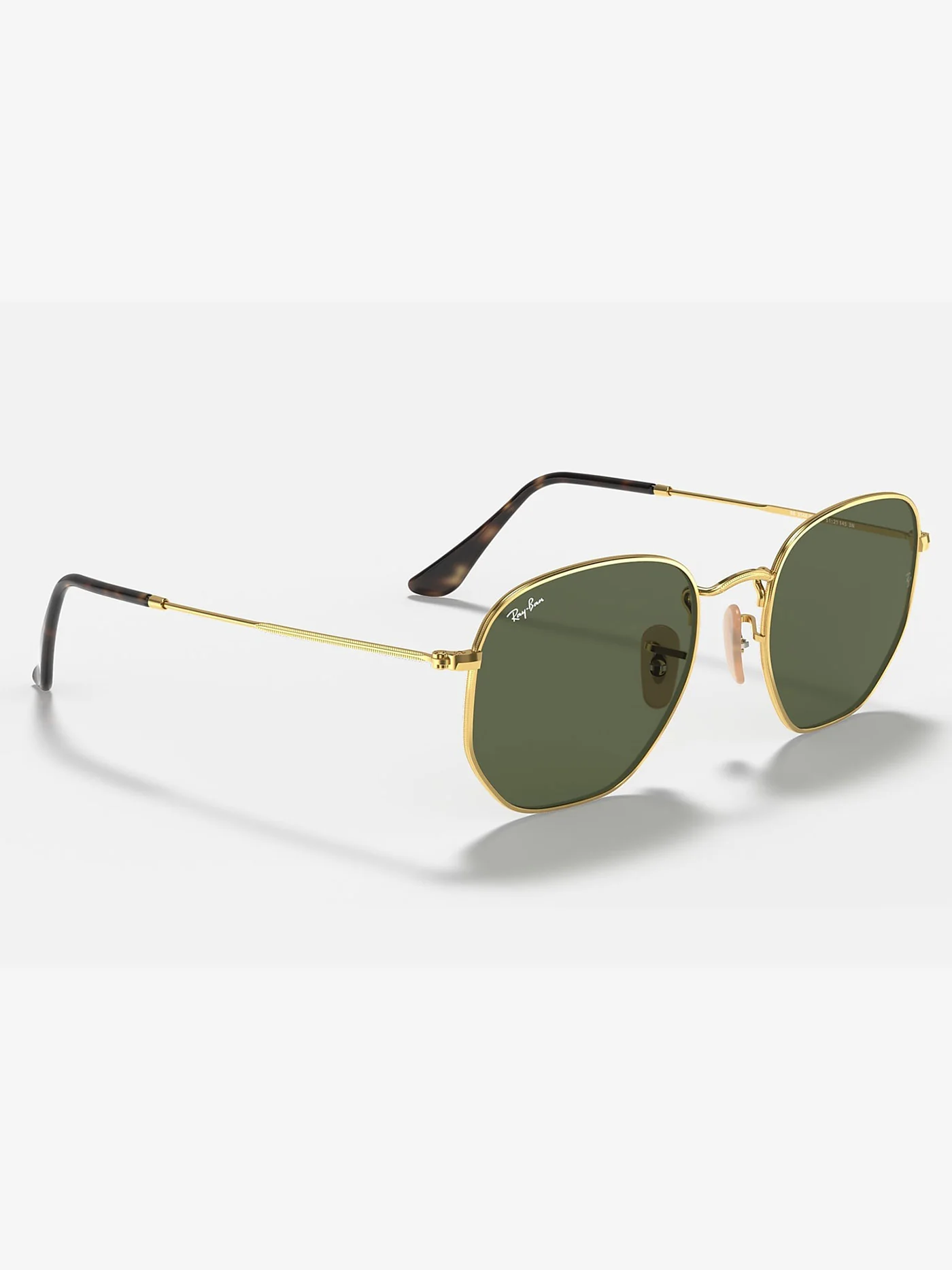 Hexagonal Gold/G-15 Green Sunglasses - Image 4