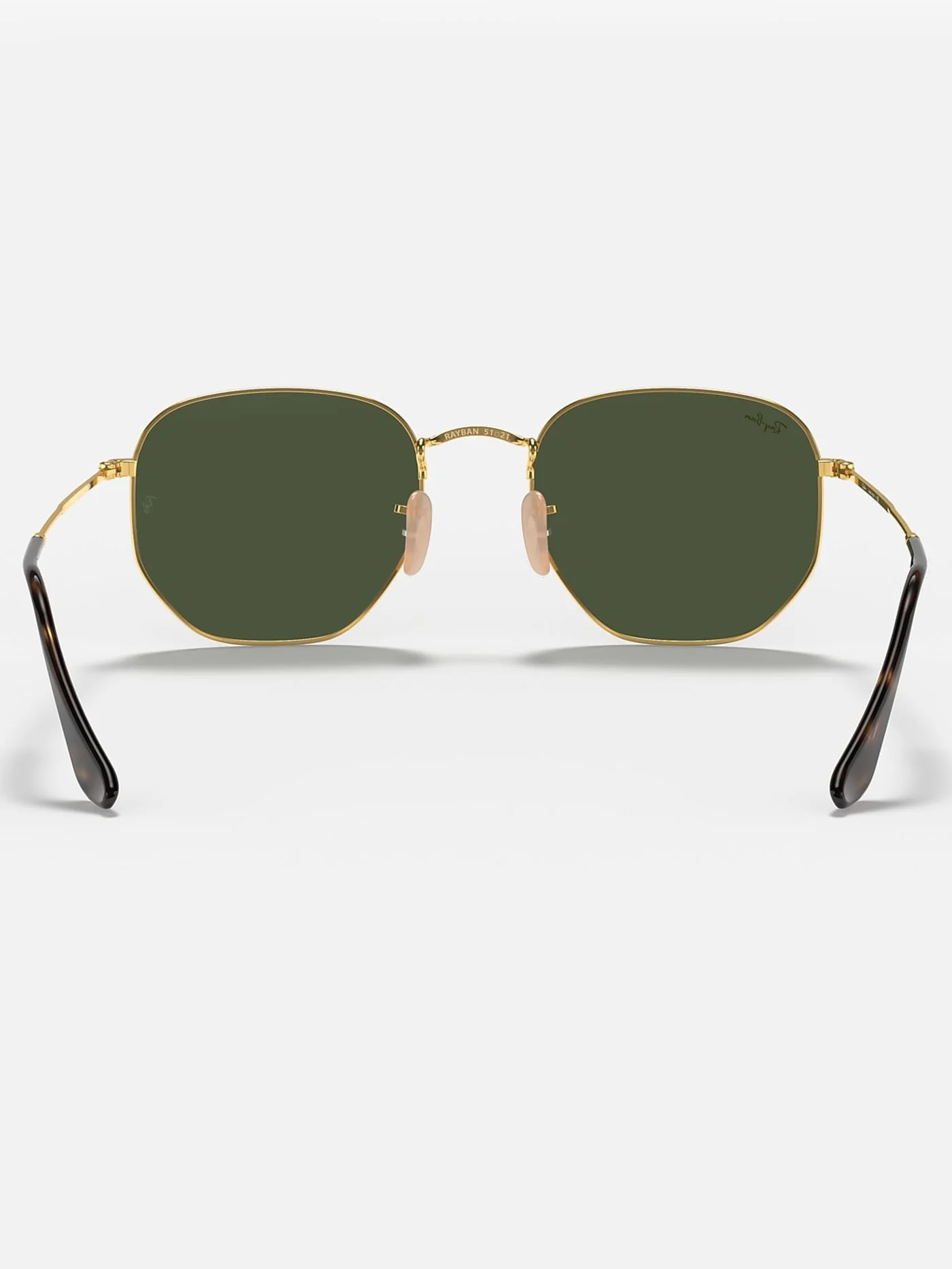 Hexagonal Gold/G-15 Green Sunglasses - Image 3