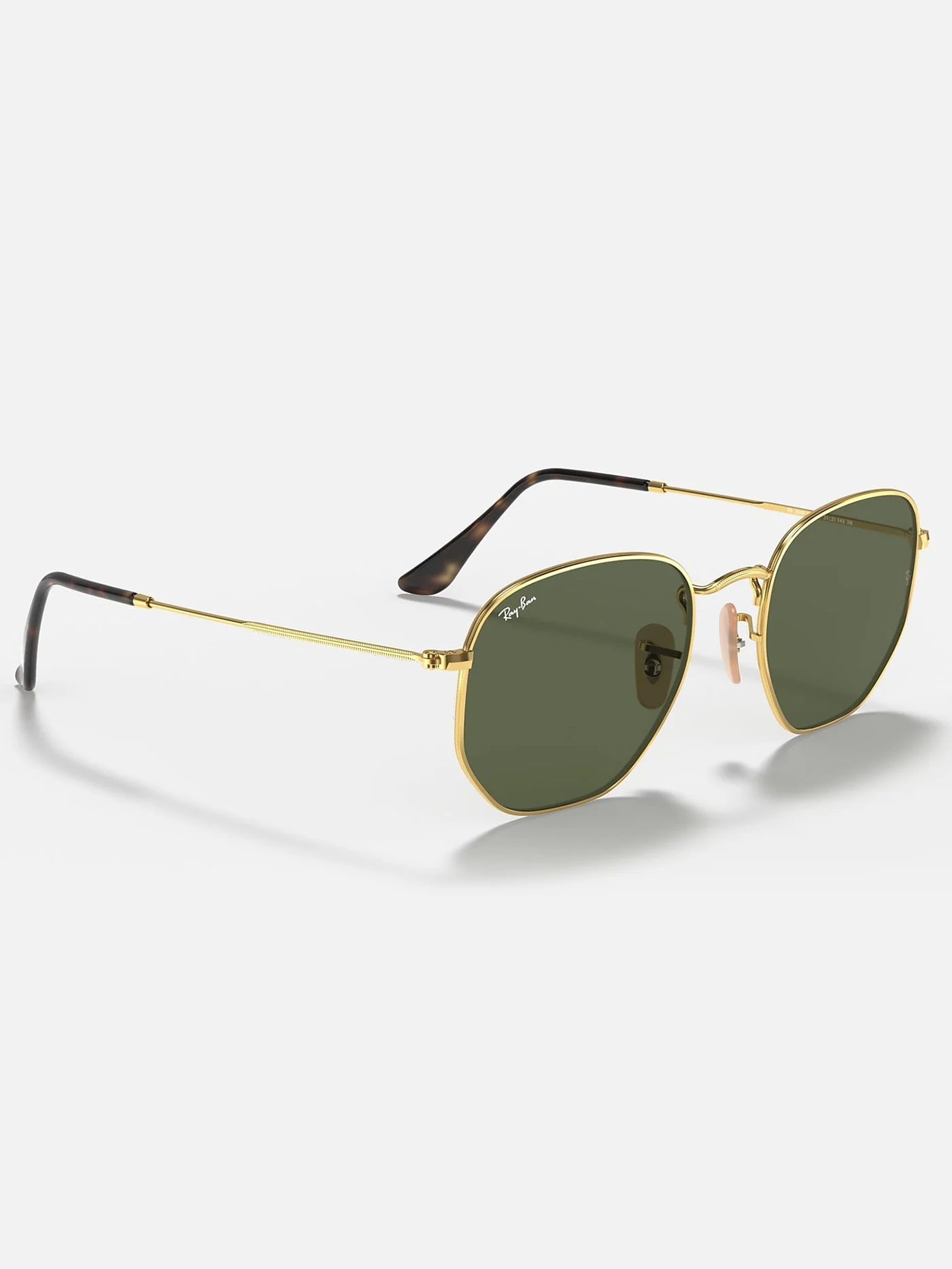 Hexagonal Gold/G-15 Green Sunglasses - Image 4