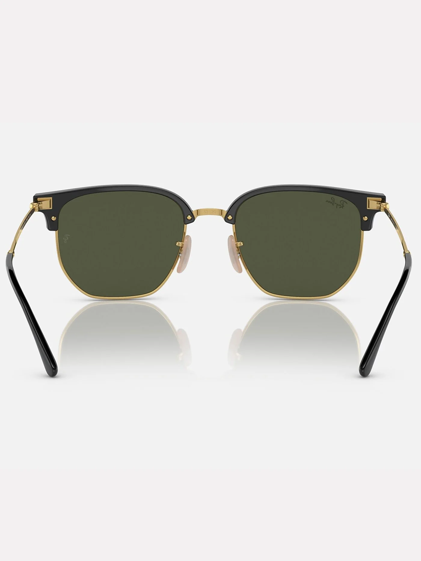 New Clubmaster Black On Gold/Green Sunglasses - Image 3