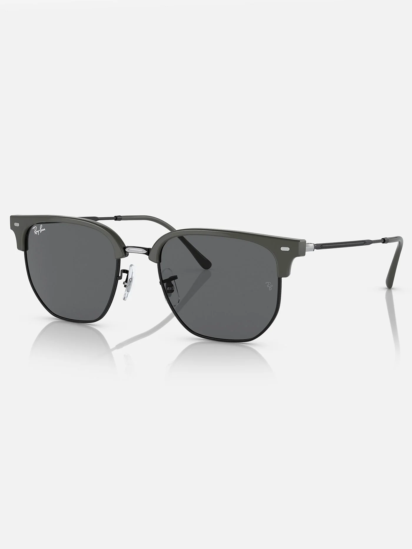 New Clubmaster Grey On Black/Dark Grey Sunglasses