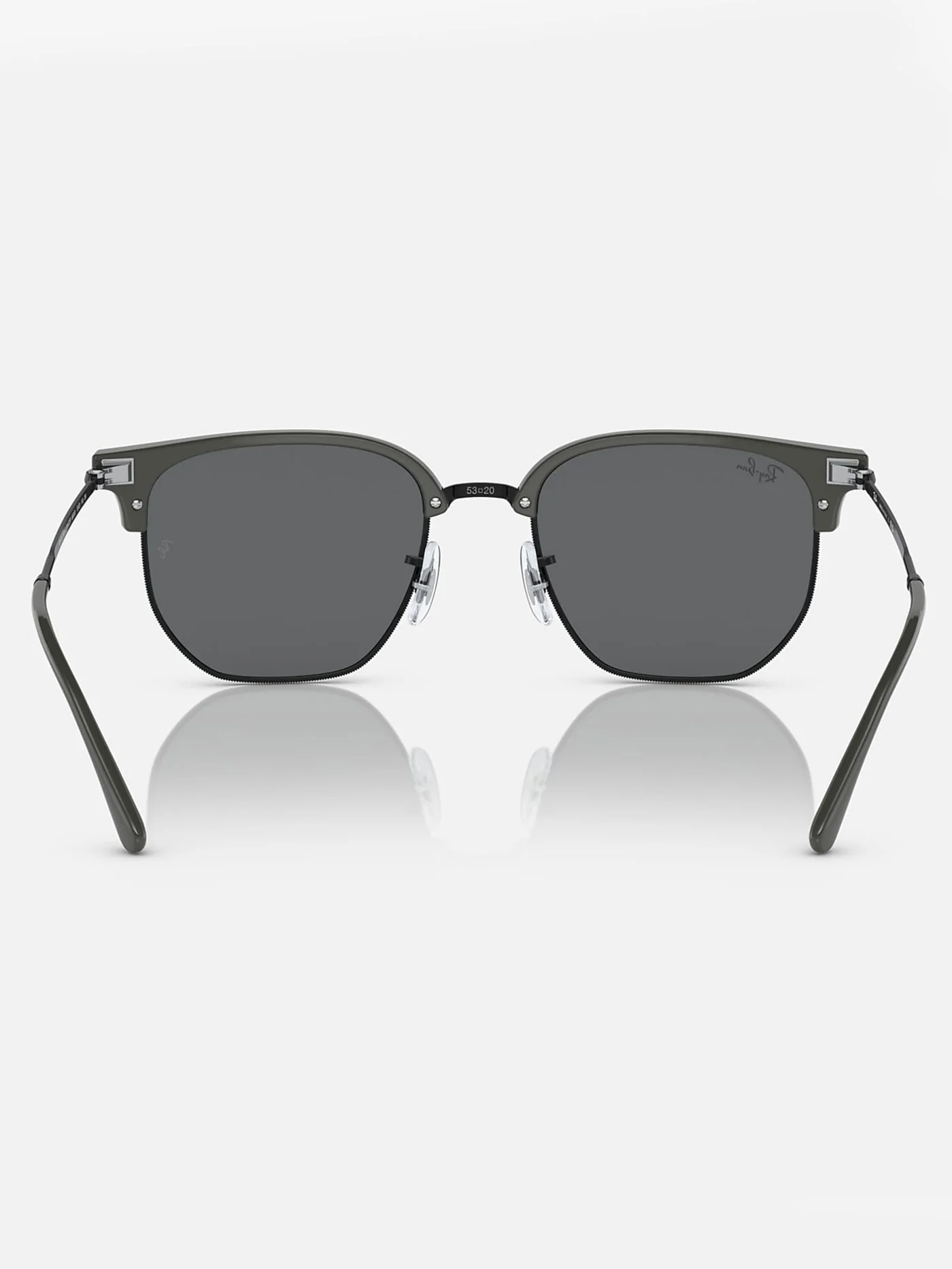 New Clubmaster Grey On Black/Dark Grey Sunglasses - Image 3