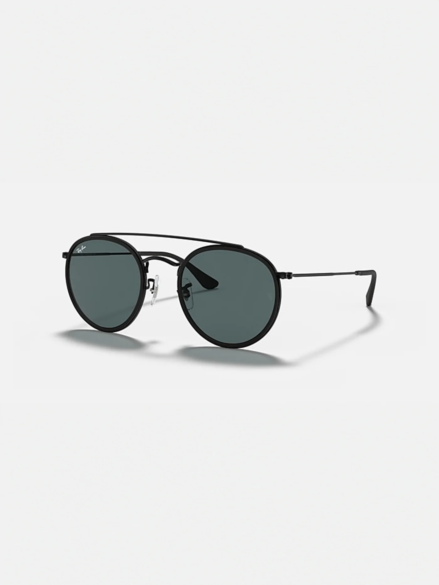 Round Double Ebridge Arista Gold/G-15 Green Sunglasses - Image 6