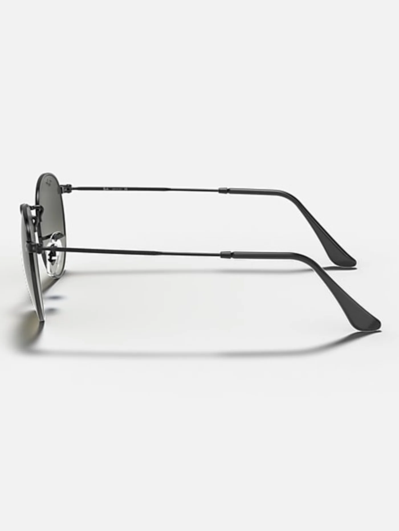 Round Metal Black/Grey Sunglasses - Image 2