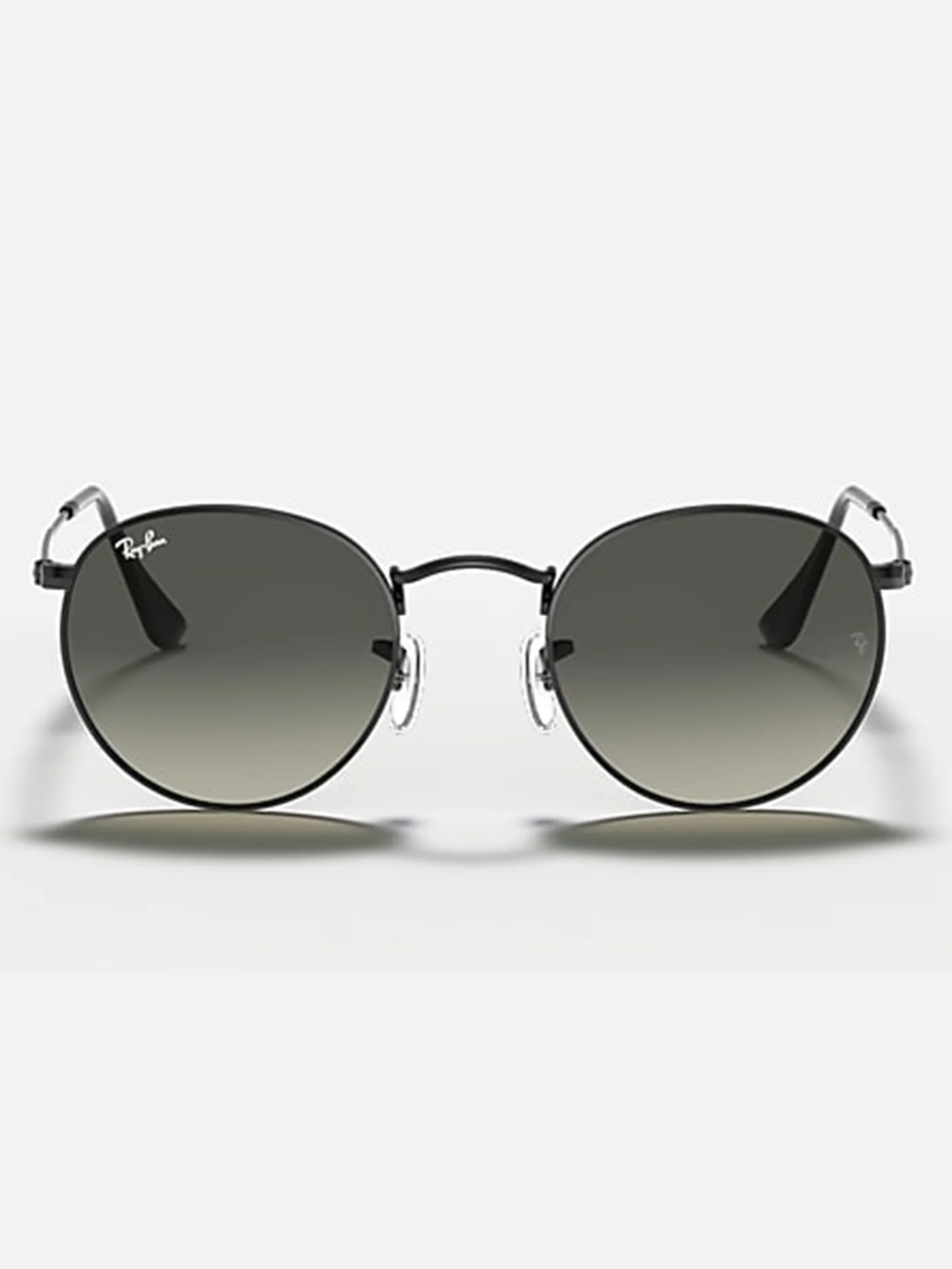 Round Metal Black/Grey Sunglasses - Image 5
