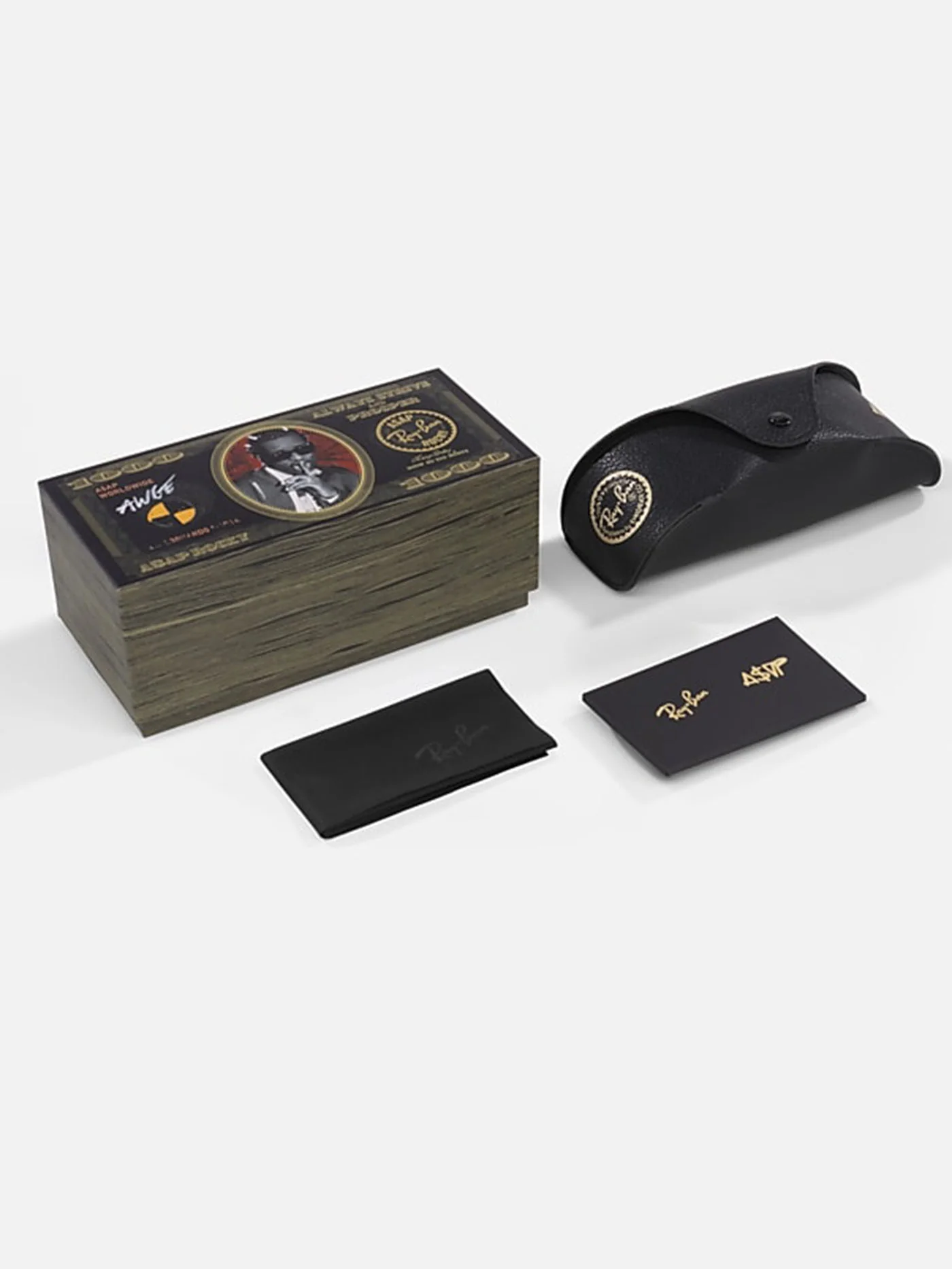 Ray-Ban x A$AP Rocky Mega Balorama Black/Dark Grey Sunglasses - Image 7