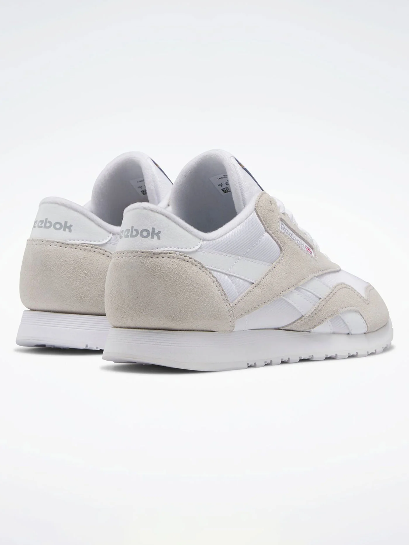 Classic Nylon White/White/White Shoes - Image 2