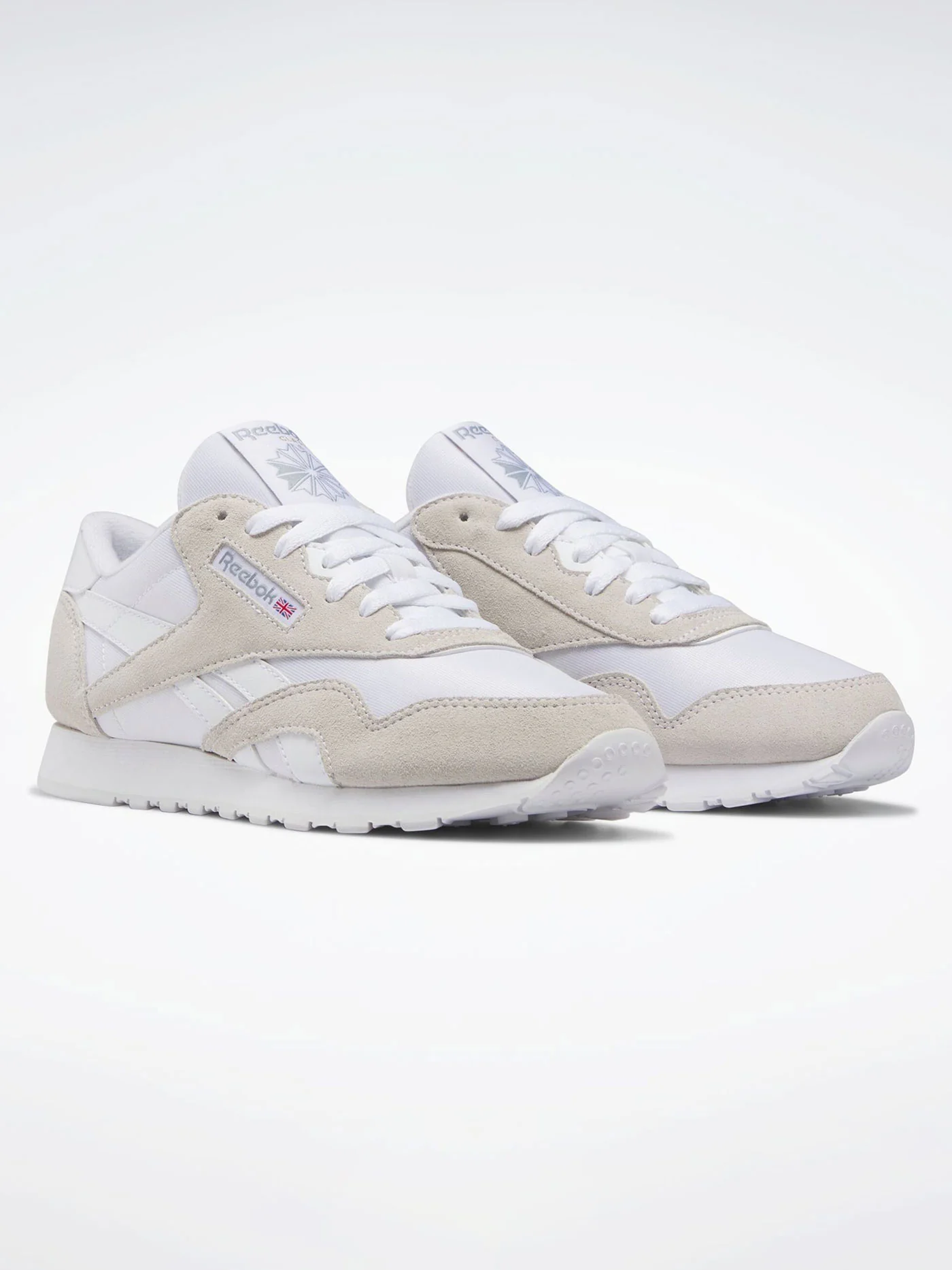 Classic Nylon White/White/White Shoes - Image 3