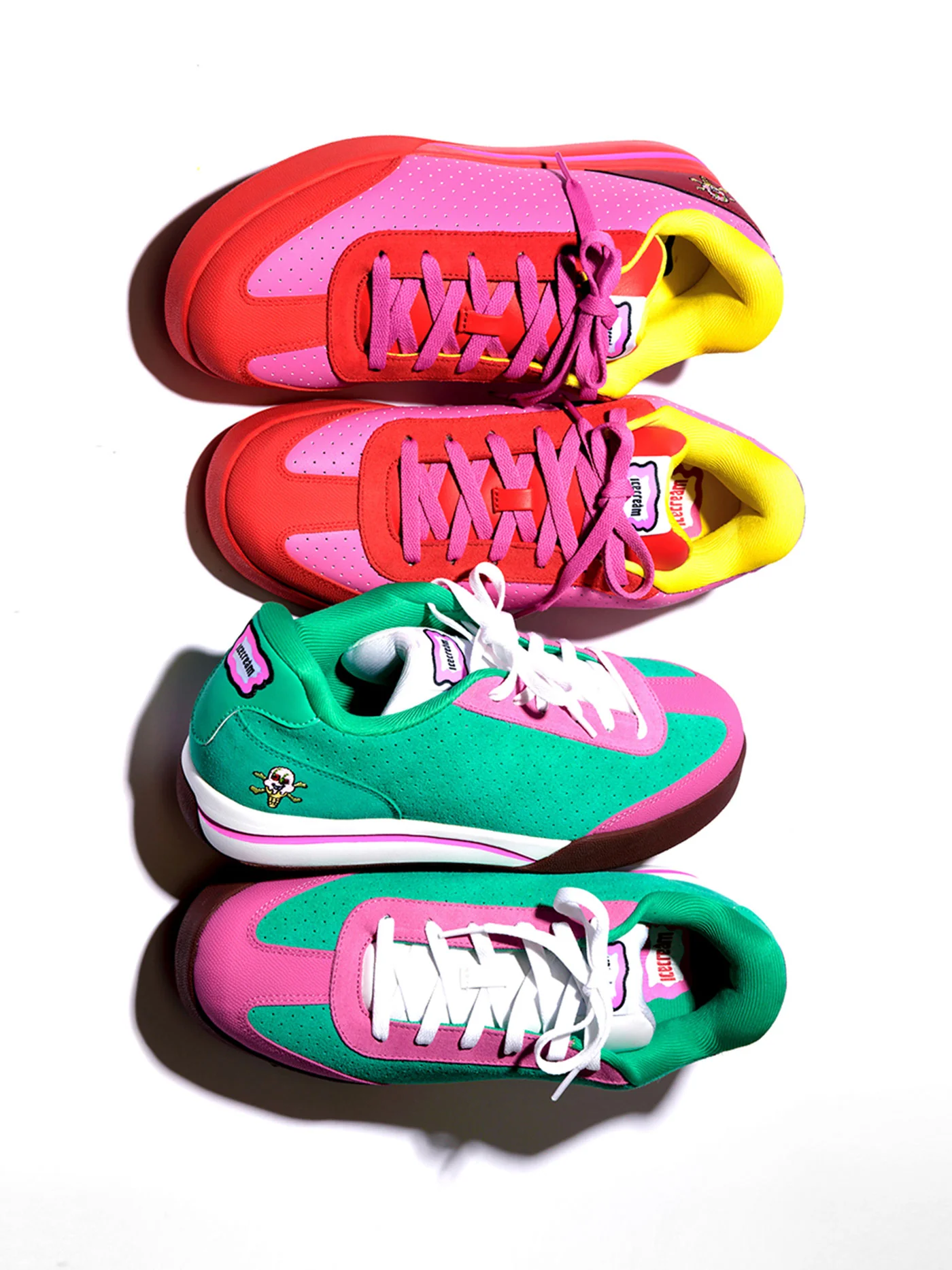 Reebok x BBC Ice Cream Board Flip Pink Lemonade Shoes - Image 10