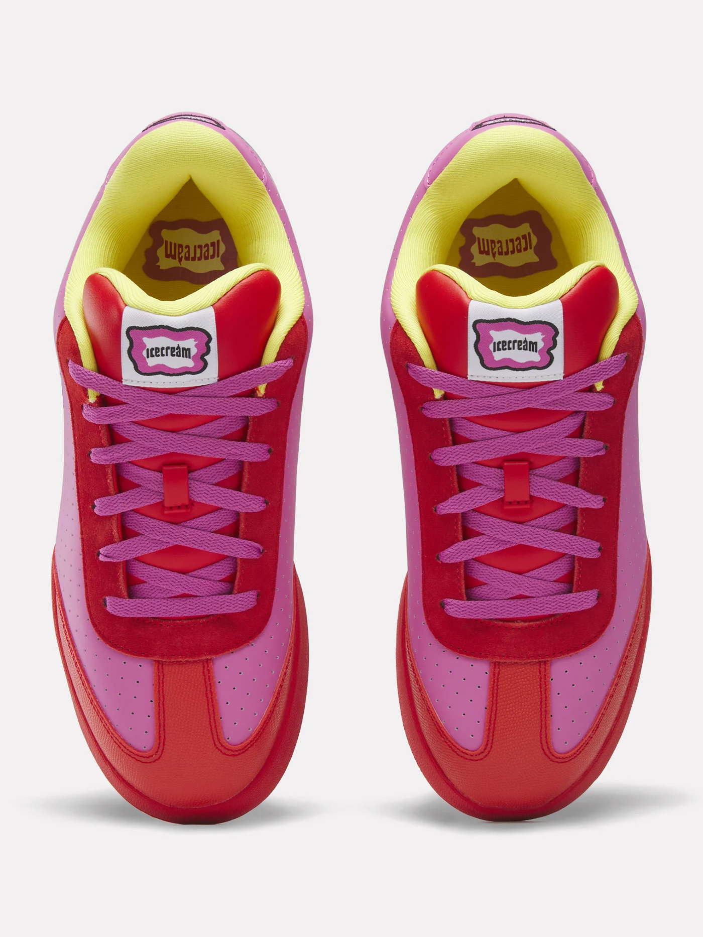 Reebok x BBC Ice Cream Board Flip Pink Lemonade Shoes - Image 4