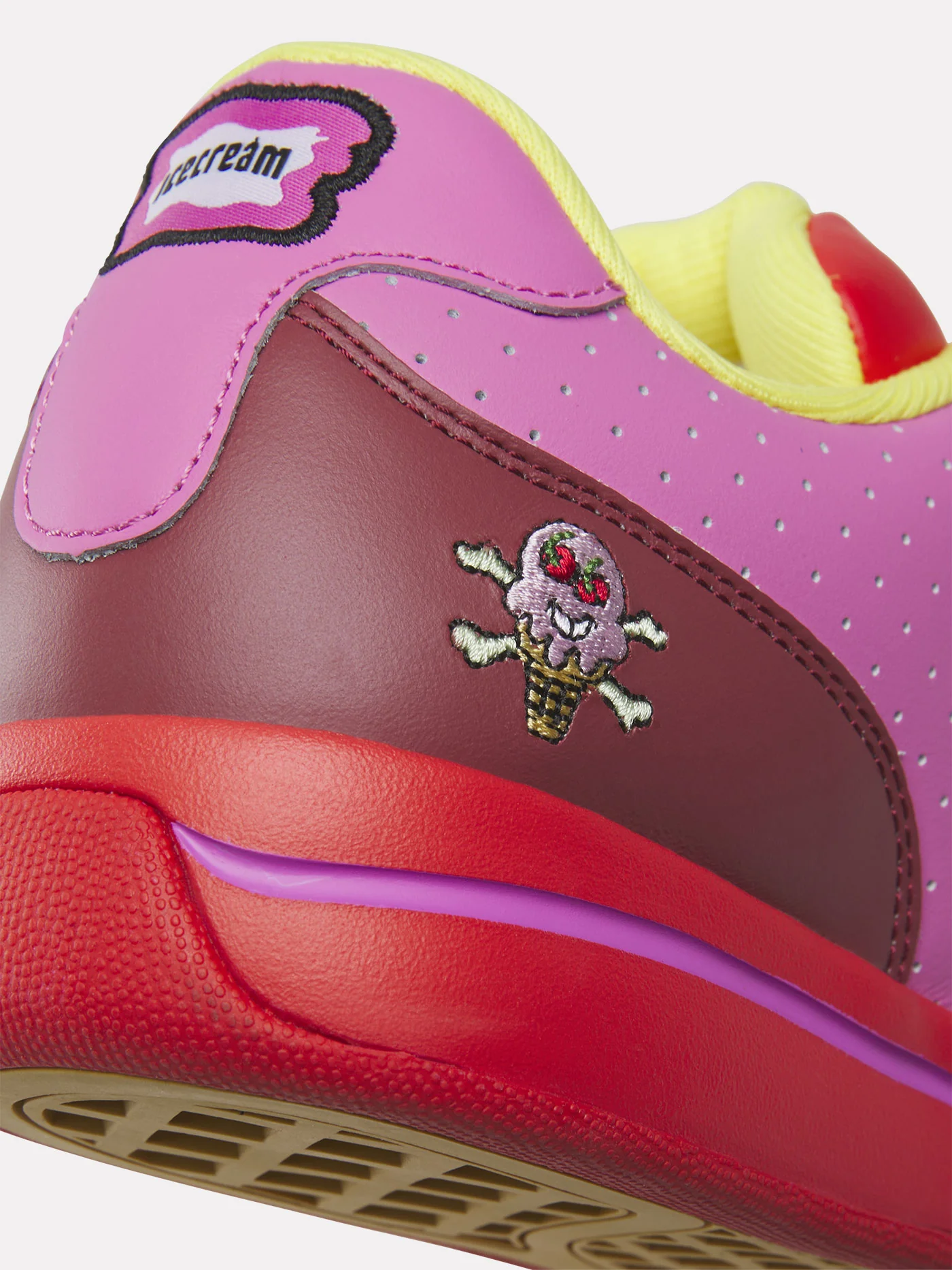 Reebok x BBC Ice Cream Board Flip Pink Lemonade Shoes - Image 6