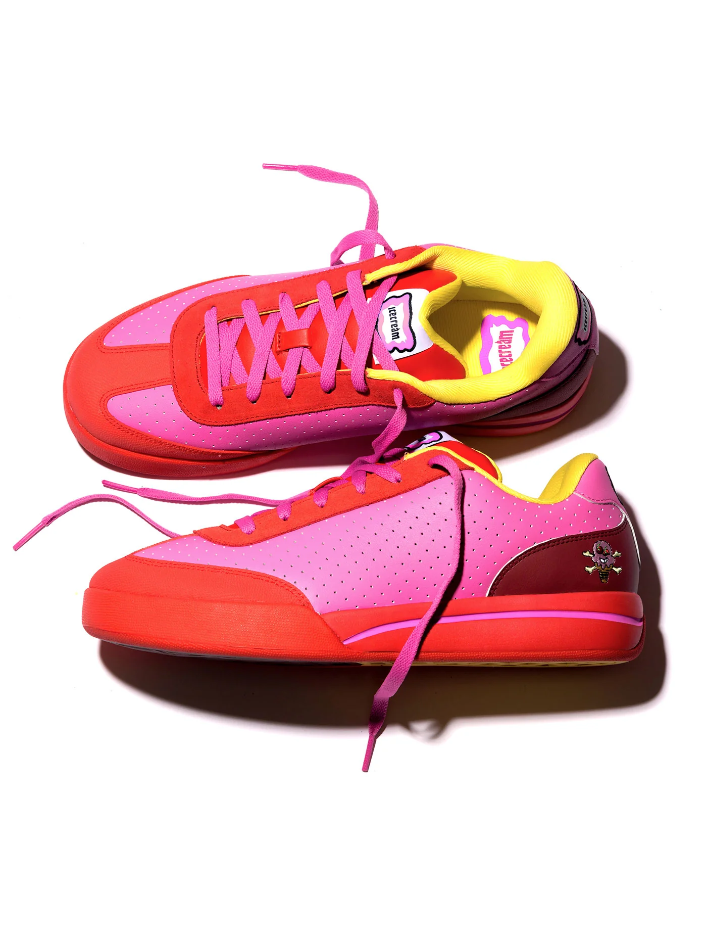 Reebok x BBC Ice Cream Board Flip Pink Lemonade Shoes - Image 9