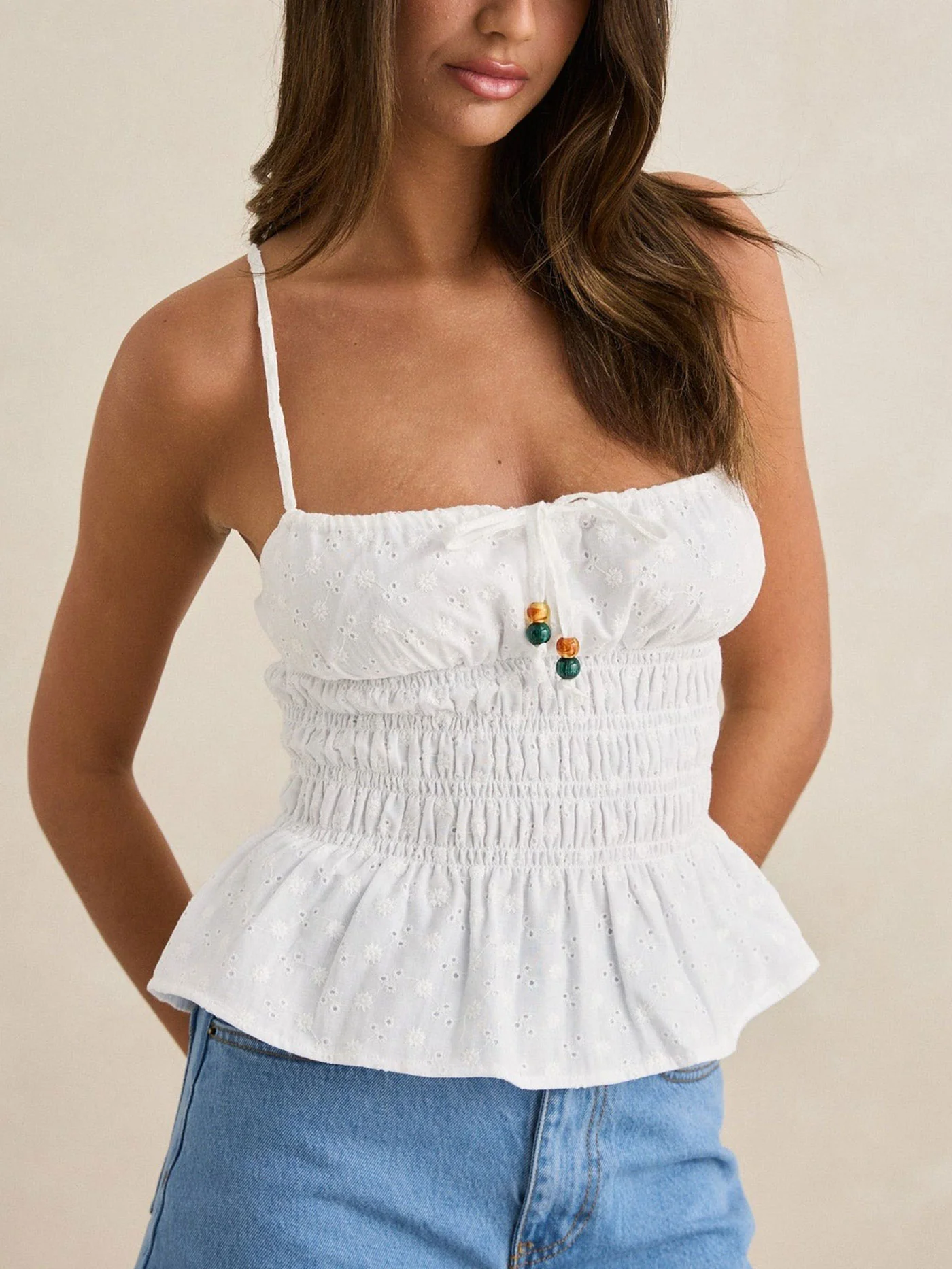 Gigi Tie Front Tank Top