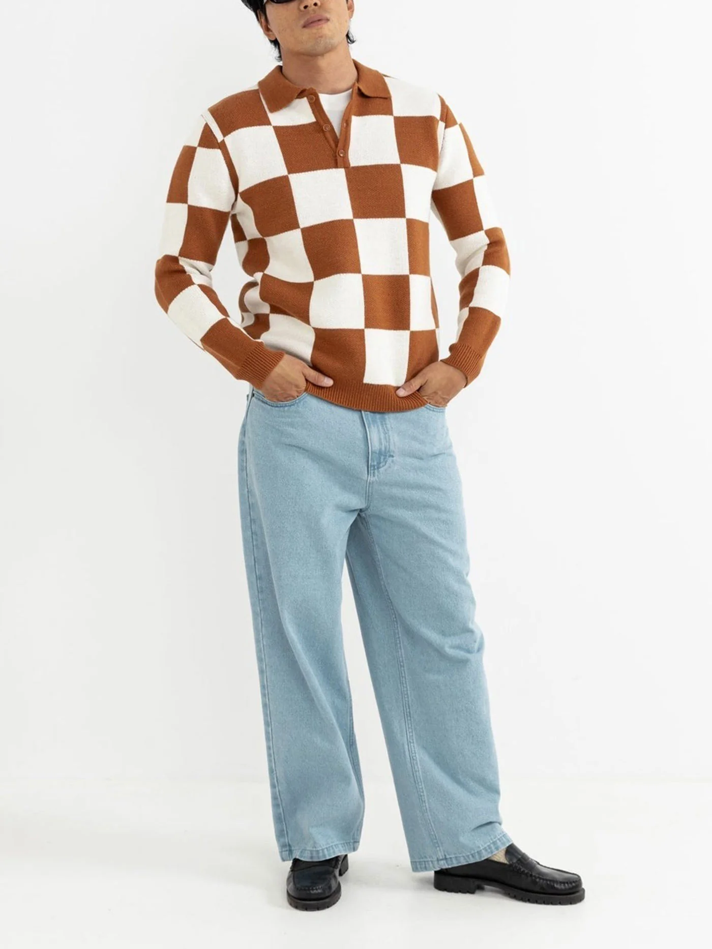 Rhumba Check Polo Sweater - Image 3