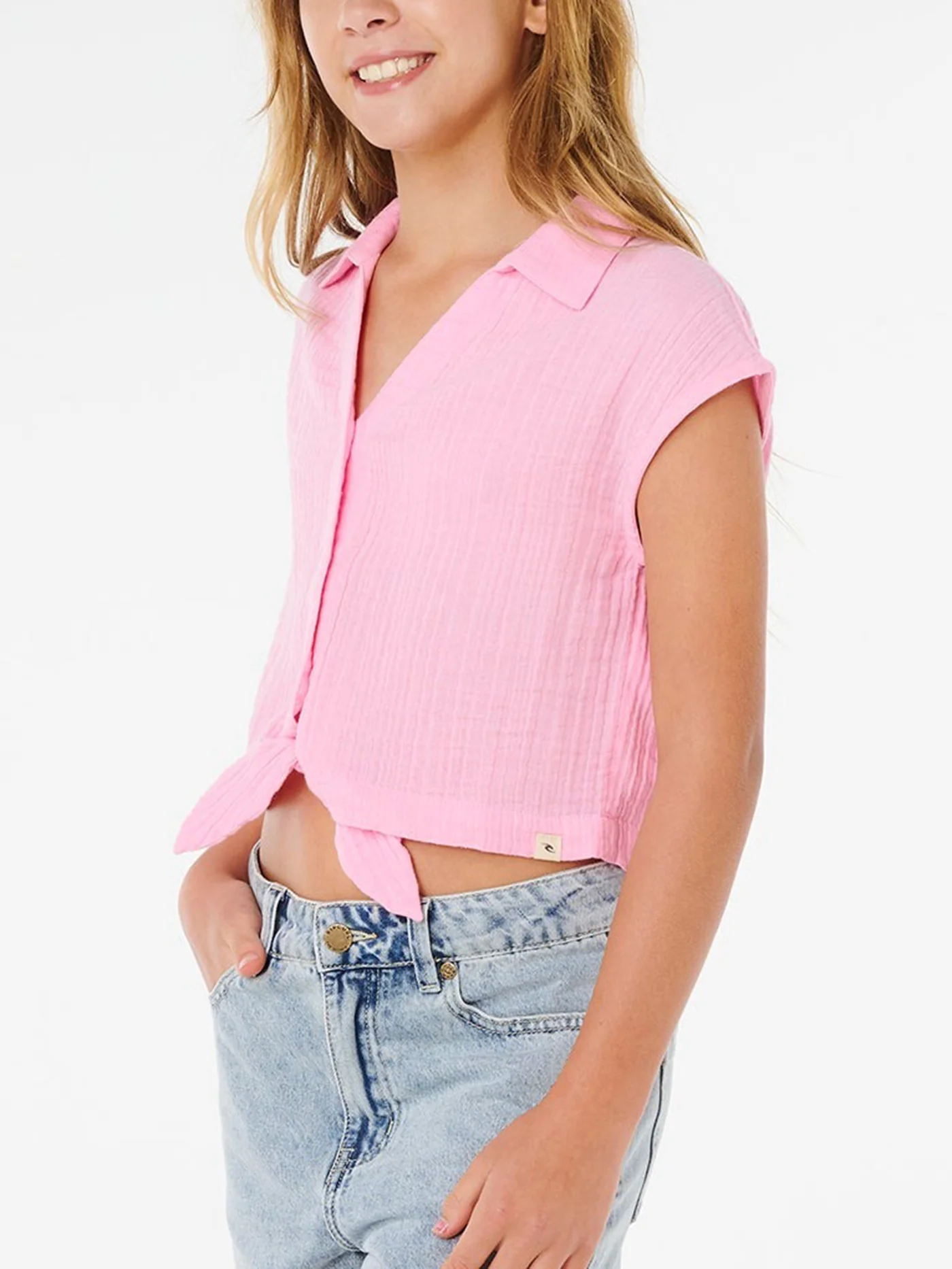 Premium Surf Buttondown Shirt (Girls 7-14) - Image 2