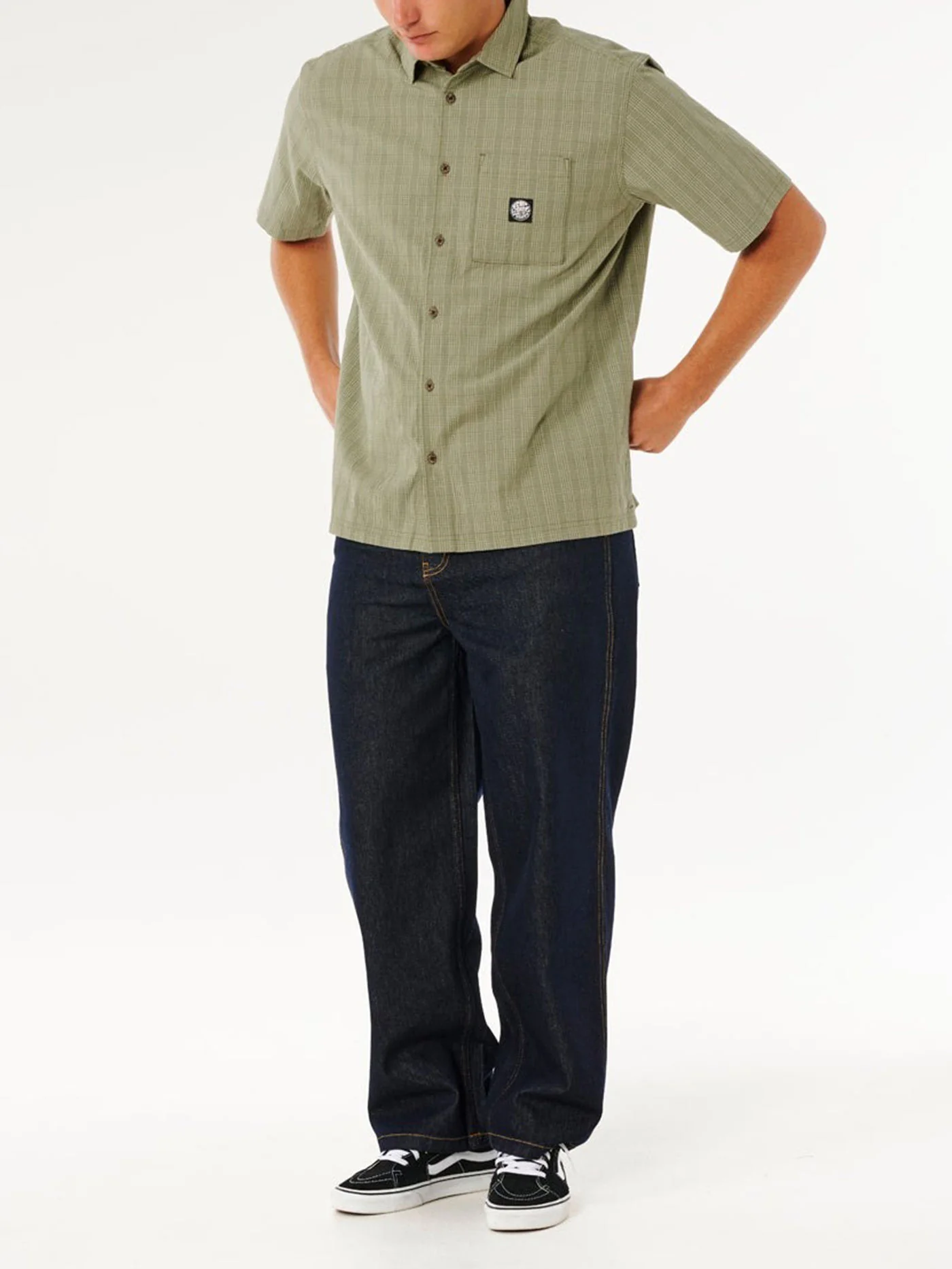 Premium Surf Check Short Sleeve Buttondown Shirt - Image 4