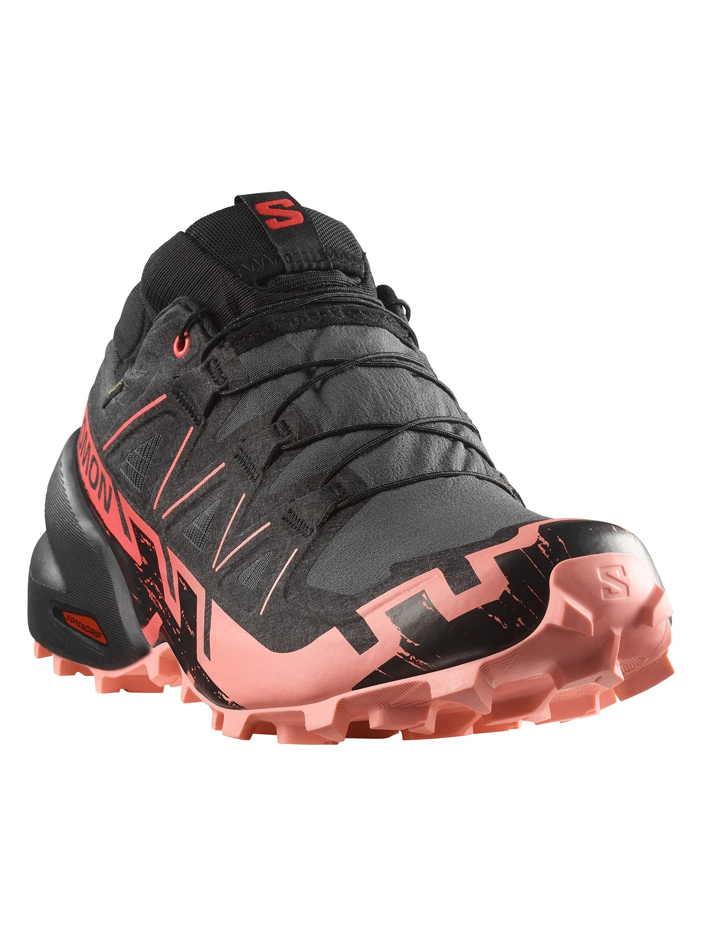 Speedcross 6 GTX Nine Iron/Black/Flamingo Pink Shoes - Image 3