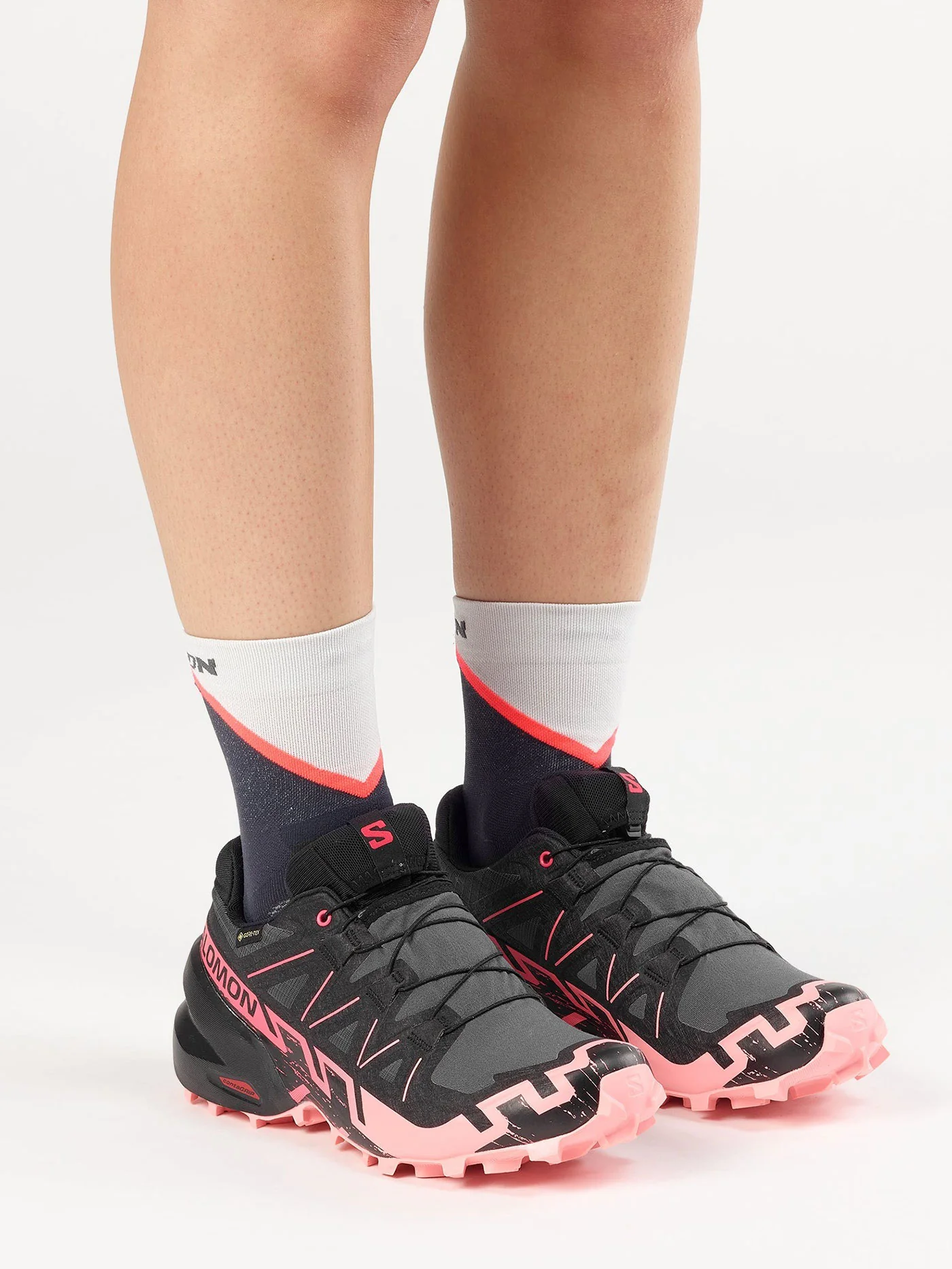 Speedcross 6 GTX Nine Iron/Black/Flamingo Pink Shoes - Image 7